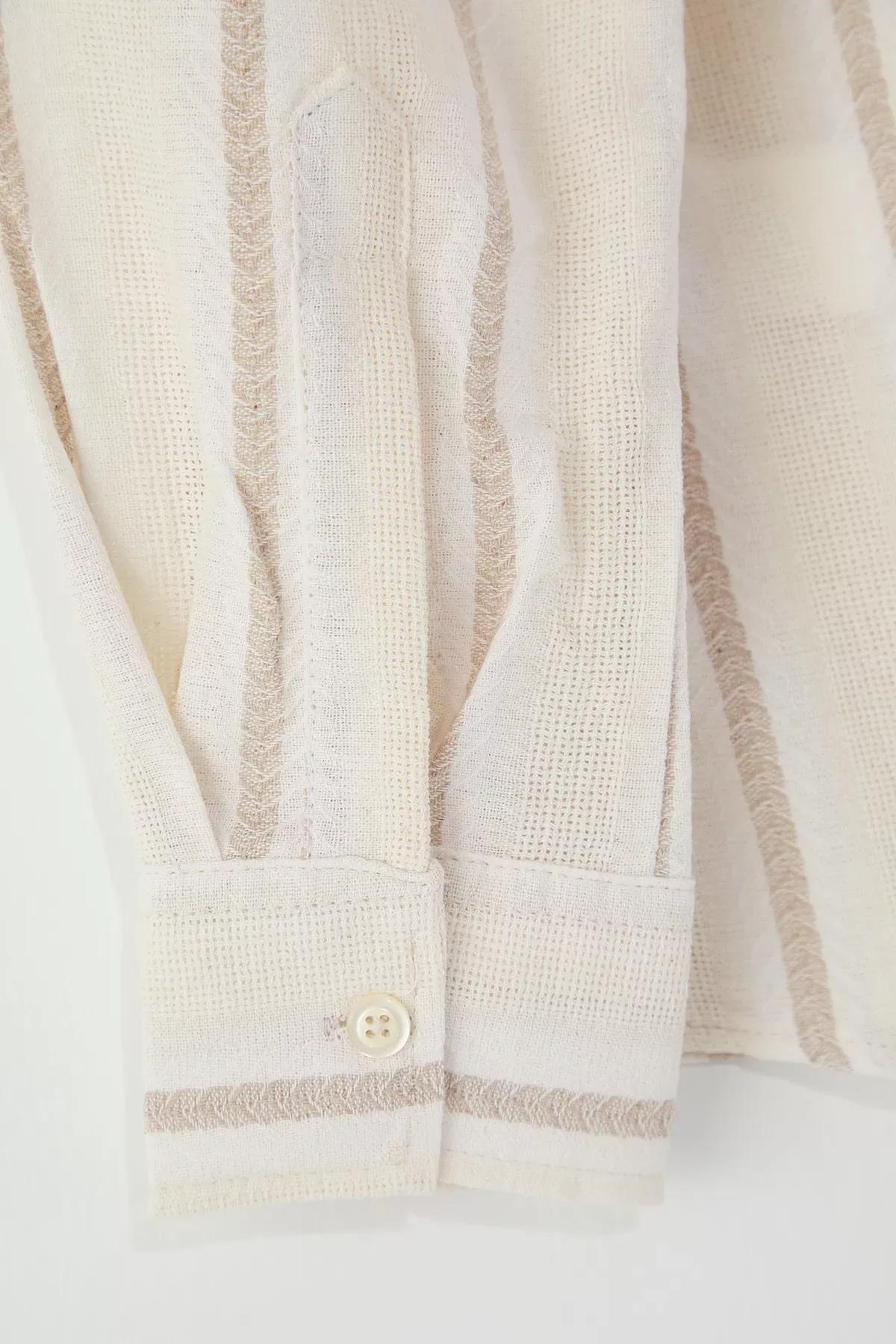 Beige Regular‑Fit Shirt, Ecru, large image number 3
