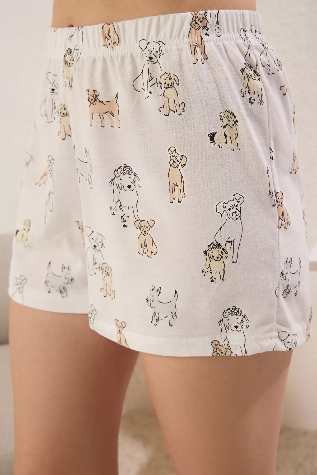 Black Dog Print Pajamas, , large image number 2