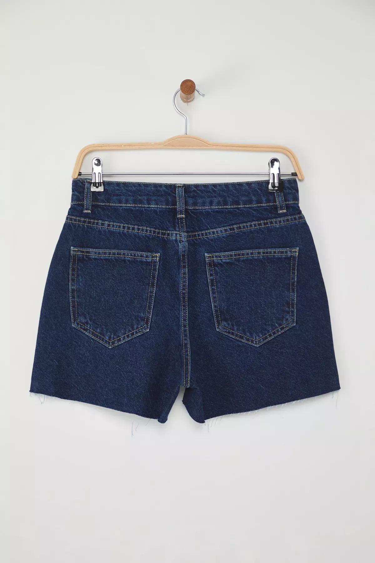 Blue  Bermuda Shorts, DARK BLUE, large image number 5
