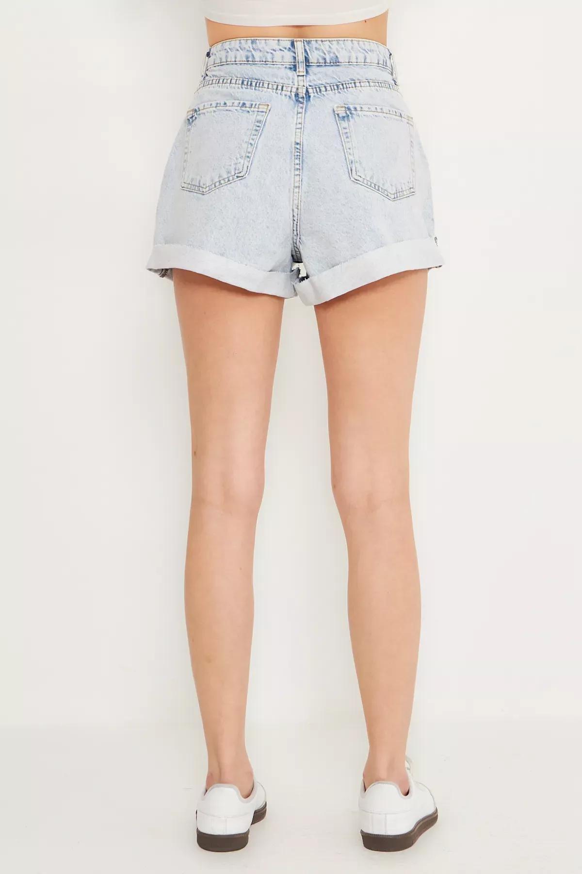 Blue  Bermuda Shorts, LIGHT BLUE, large image number 4