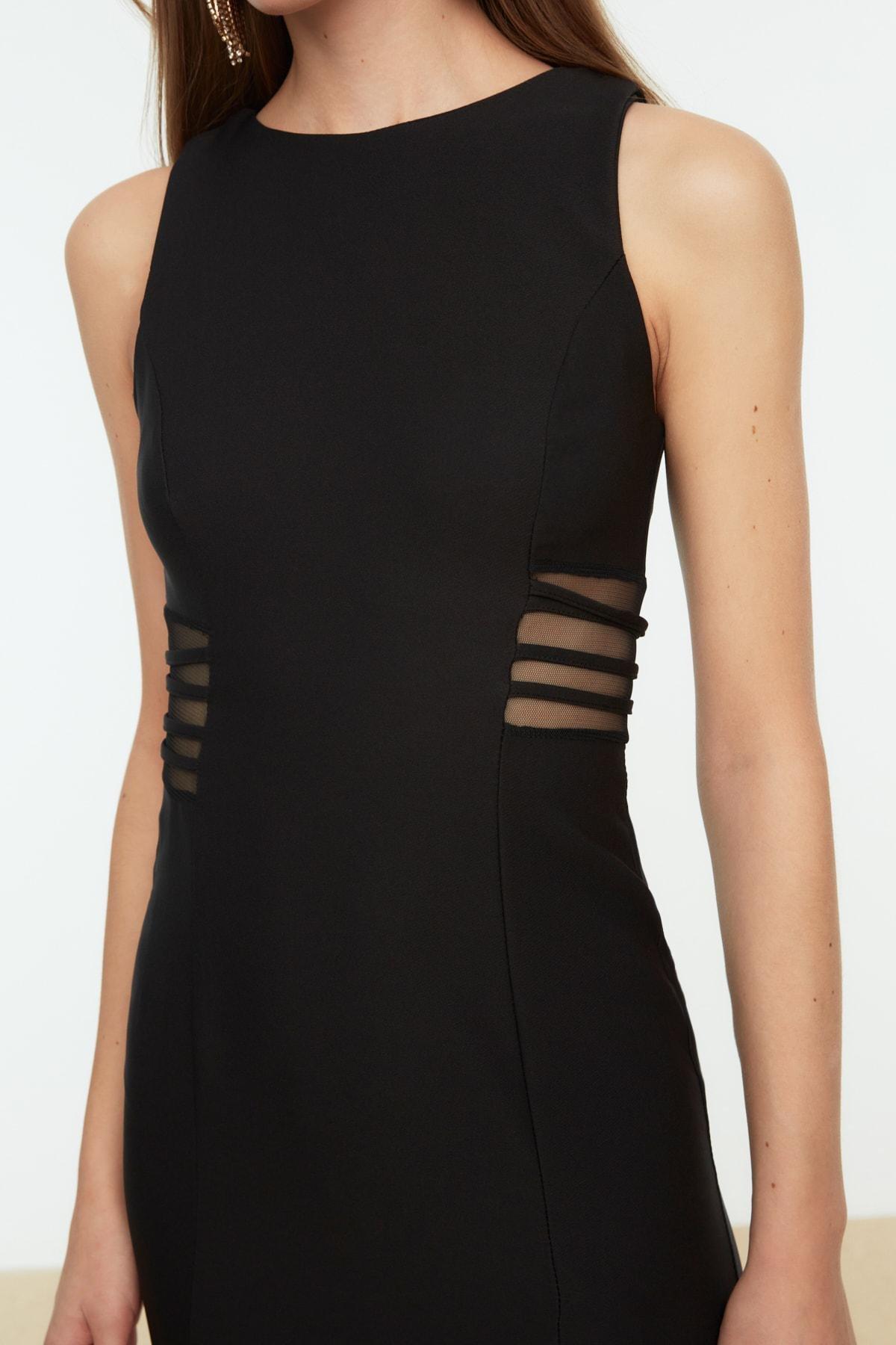 Black Bodycon Midi Dress, , large image number 4
