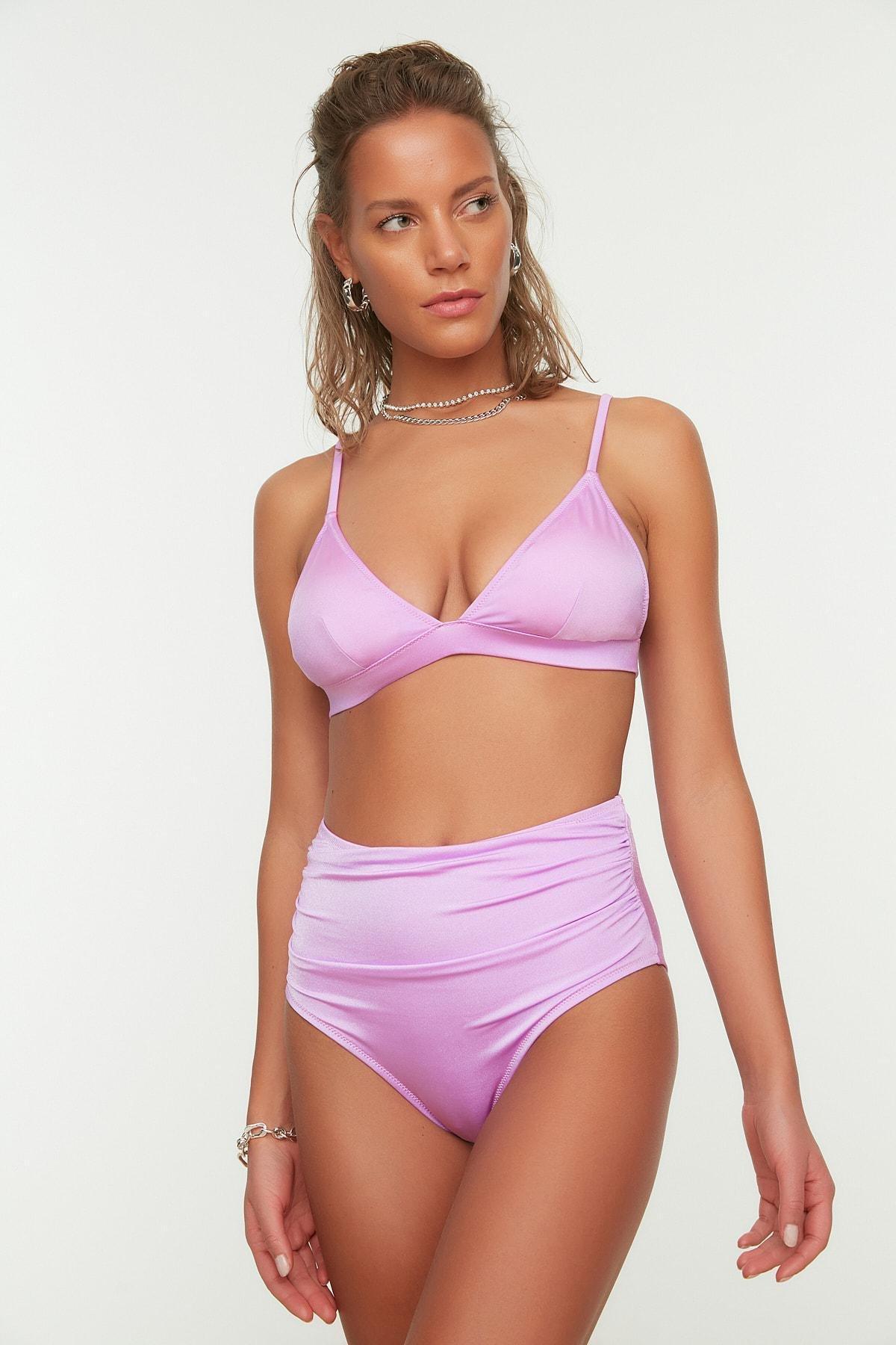 Purple Plain Bikini Bottom, , large image number 8