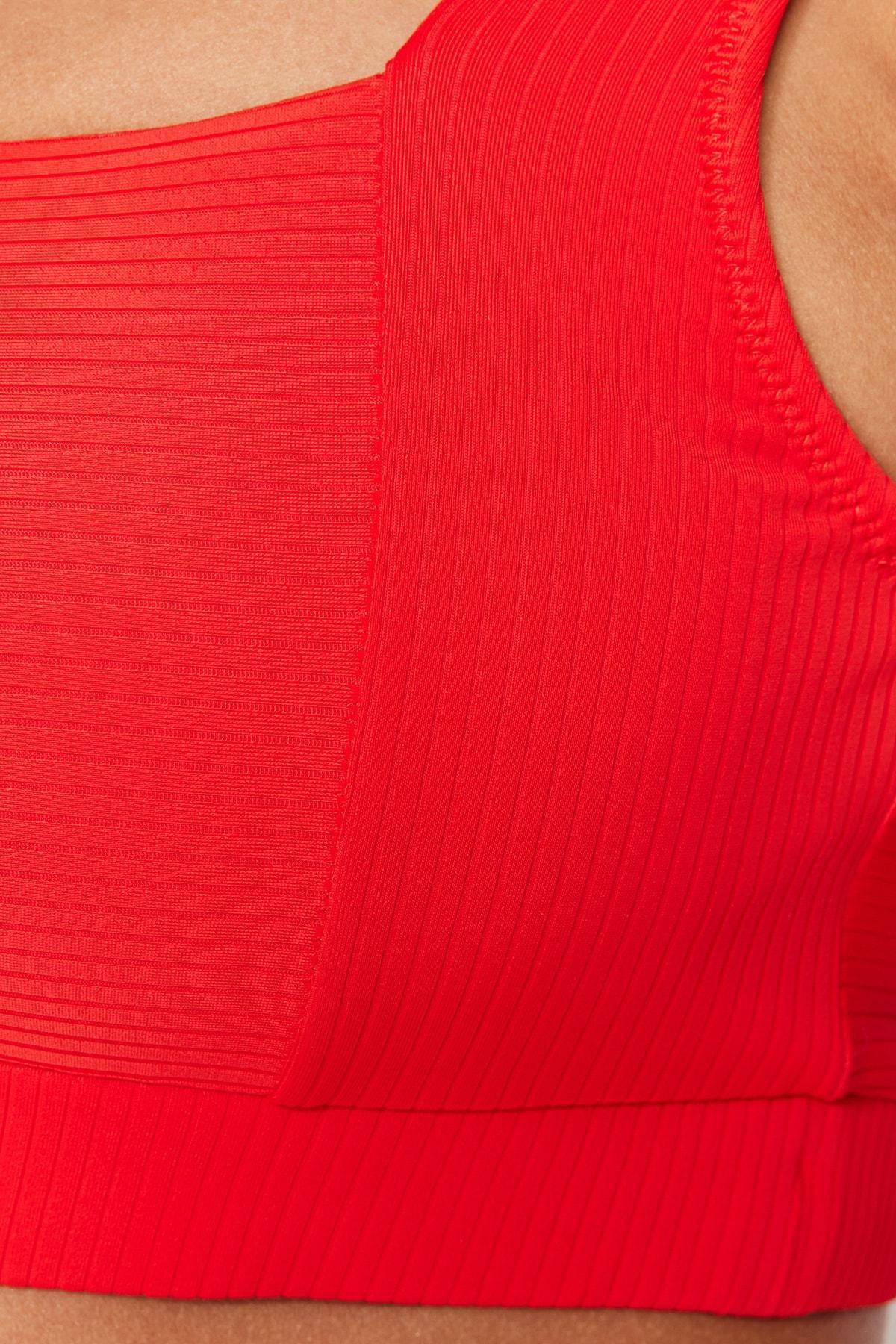 Red Bralette Bikini Top, , large image number 4