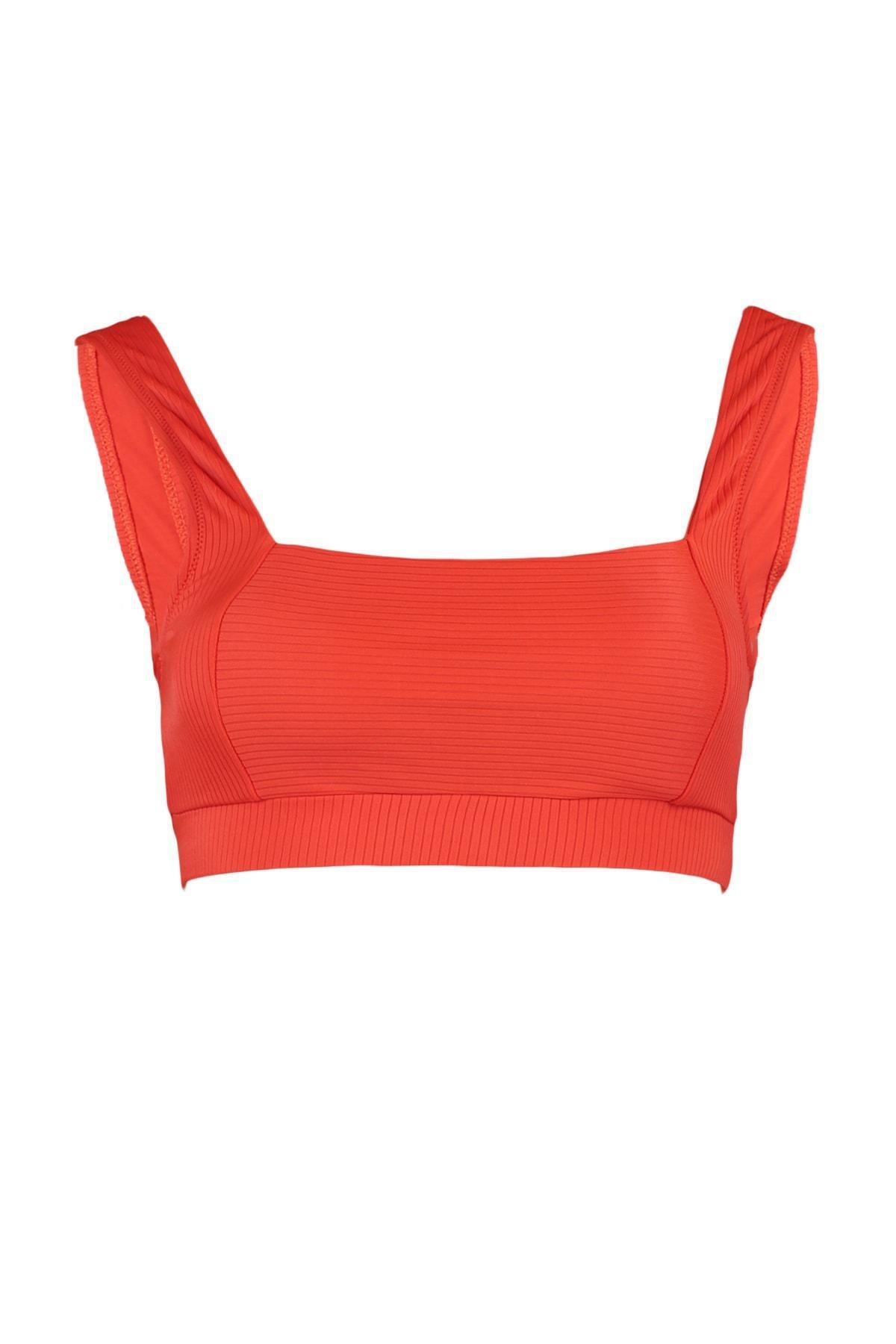 Red Bralette Bikini Top, , large image number 6