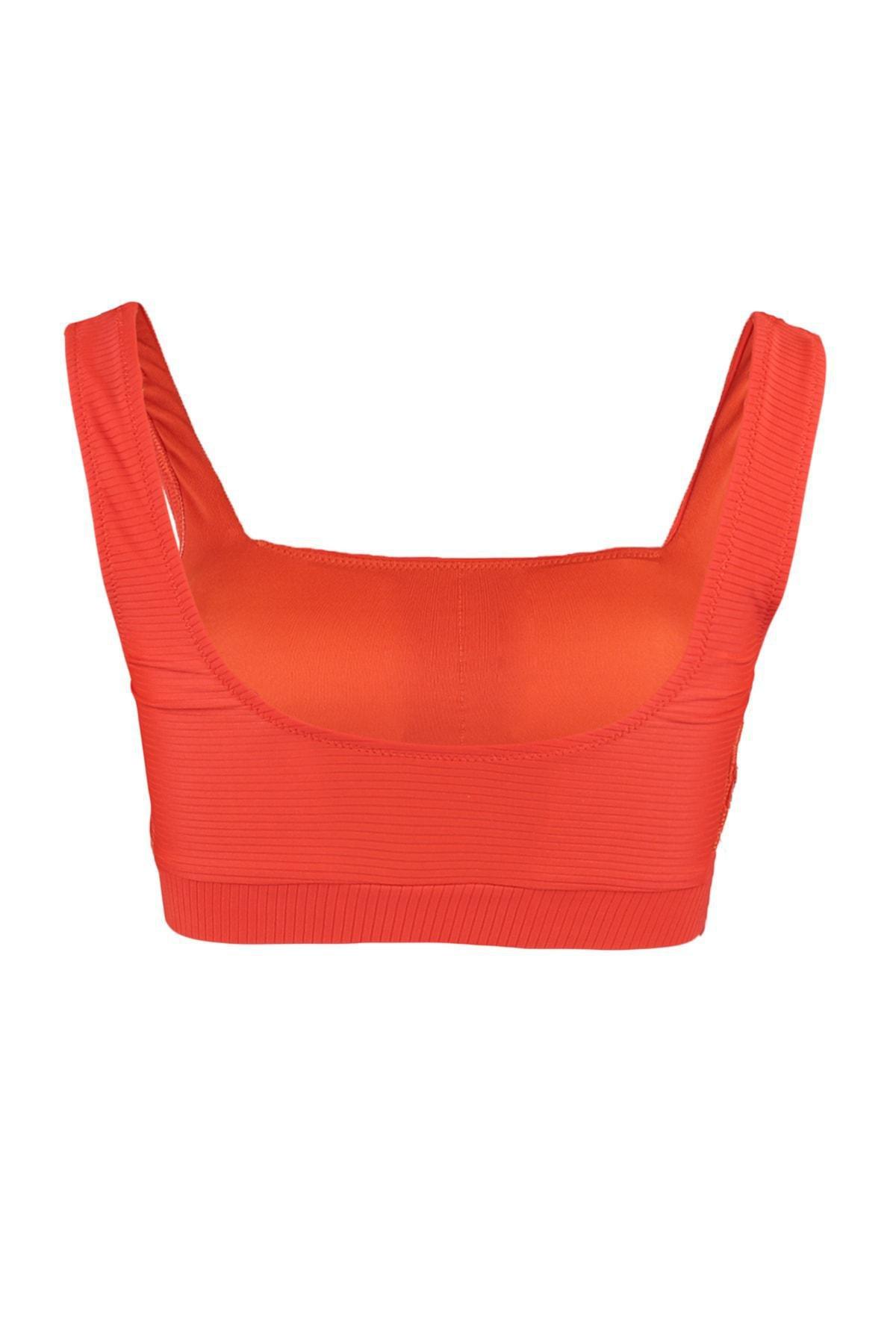 Red Bralette Bikini Top, , large image number 8