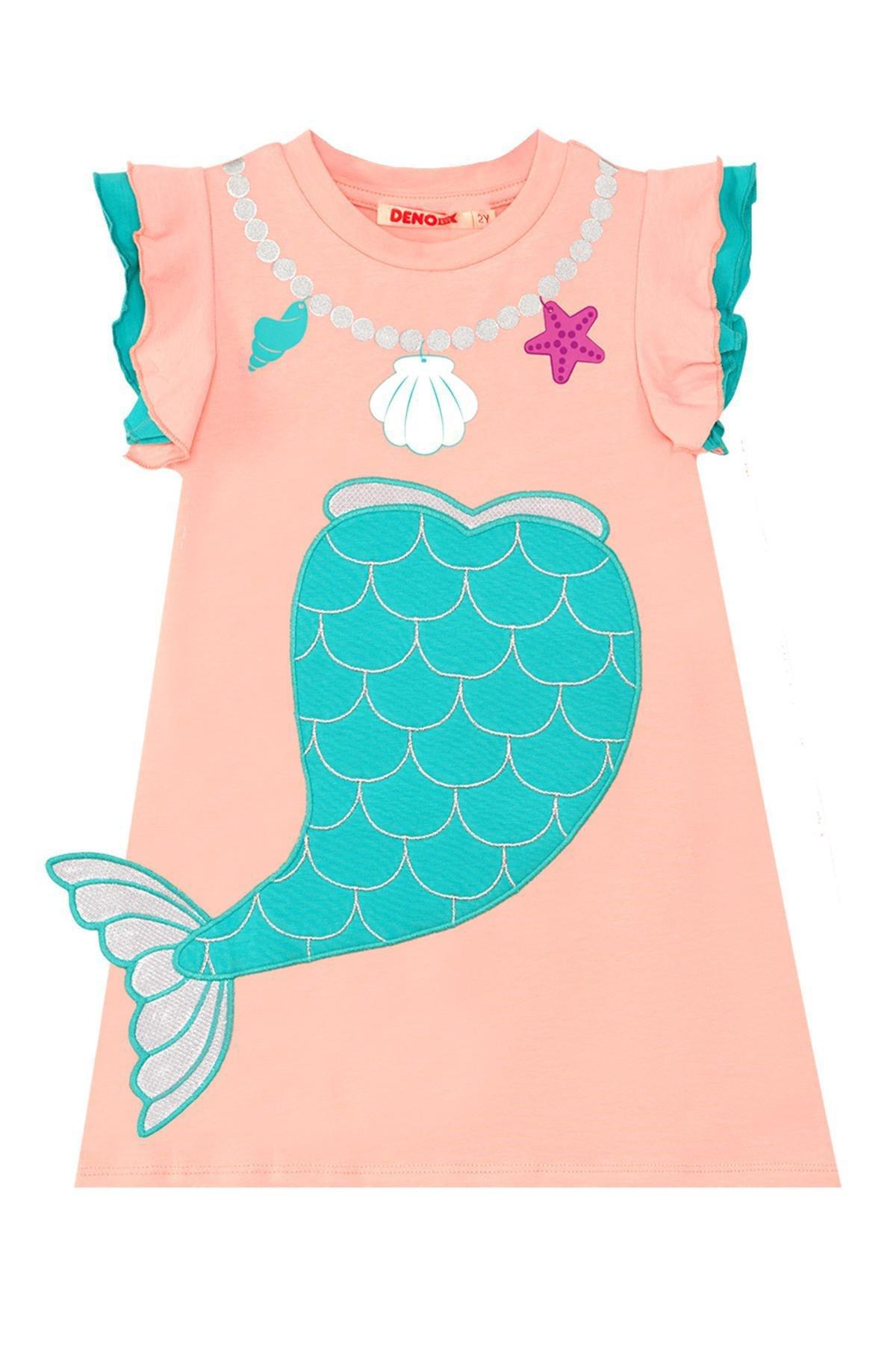 Denokids - Mermaid Pink Girls Dress