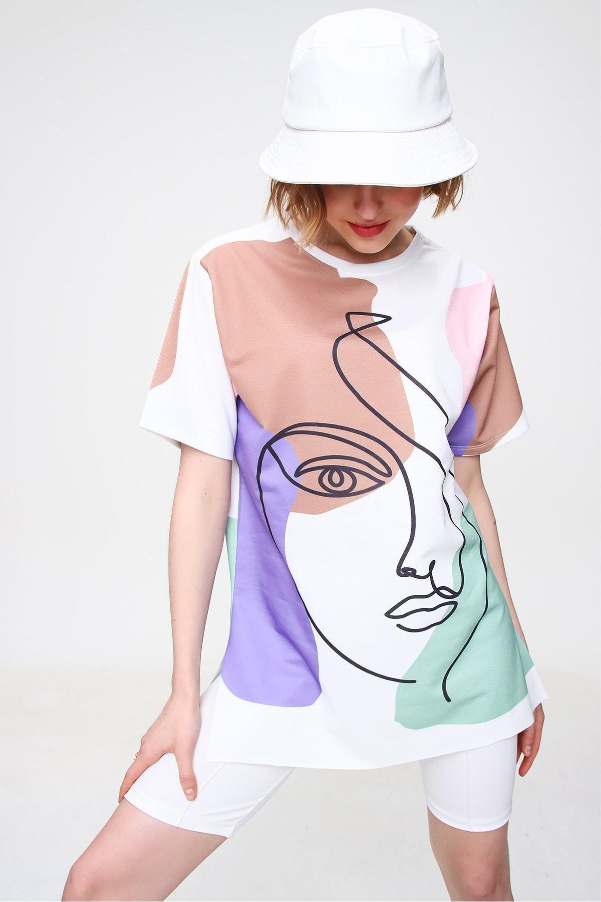 Multicolour Retro Oversize T-Shirt, , large image number 0