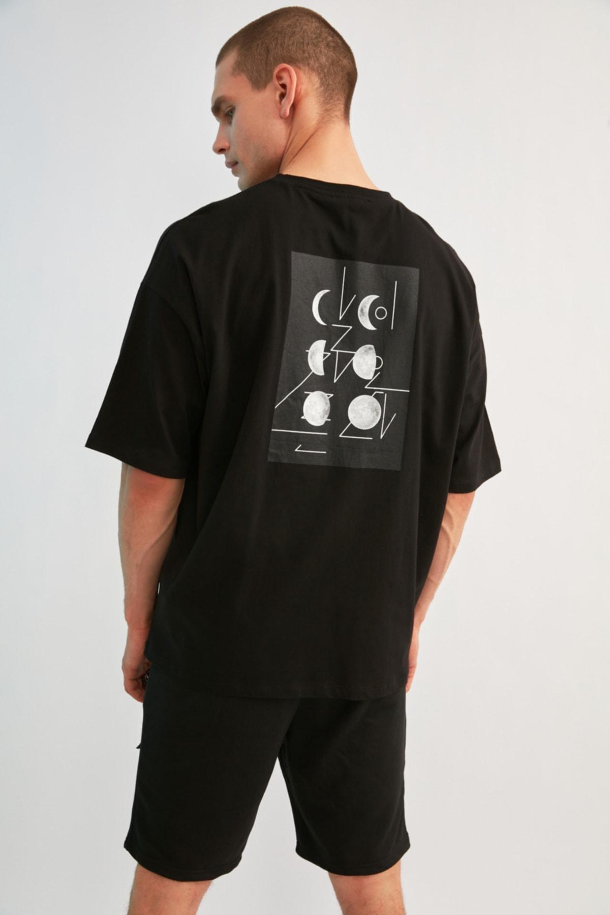 Black Oversize T-Shirt, , large image number 0