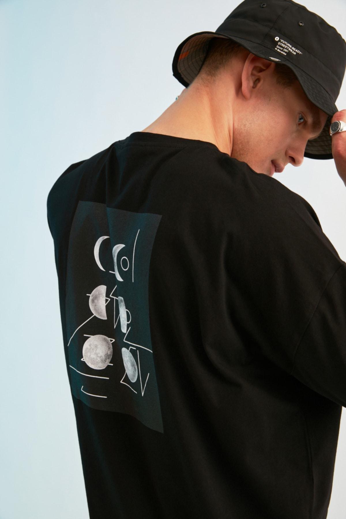 Black Oversize T-Shirt, , large image number 3