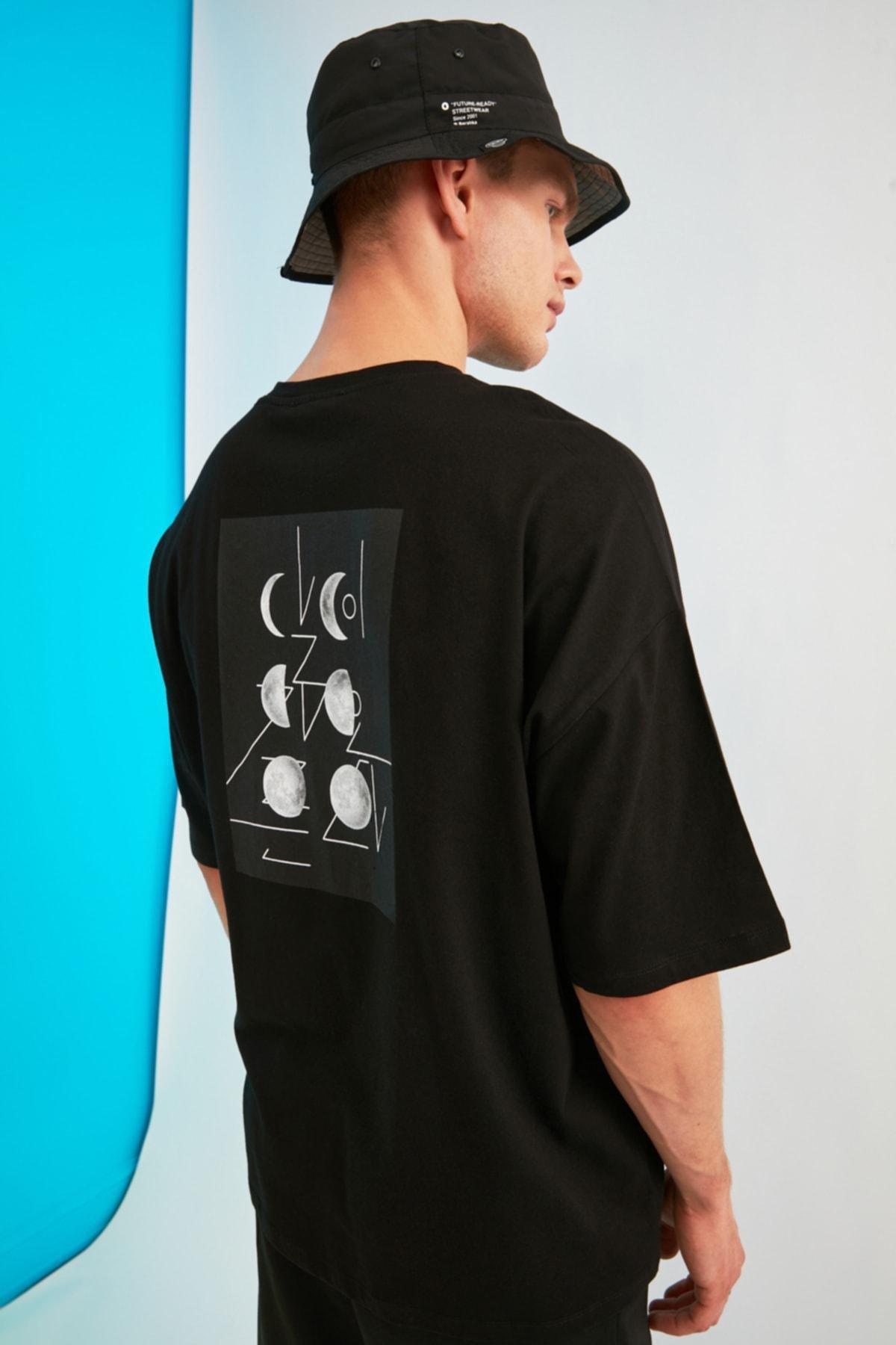 Black Oversize T-Shirt, , large image number 7