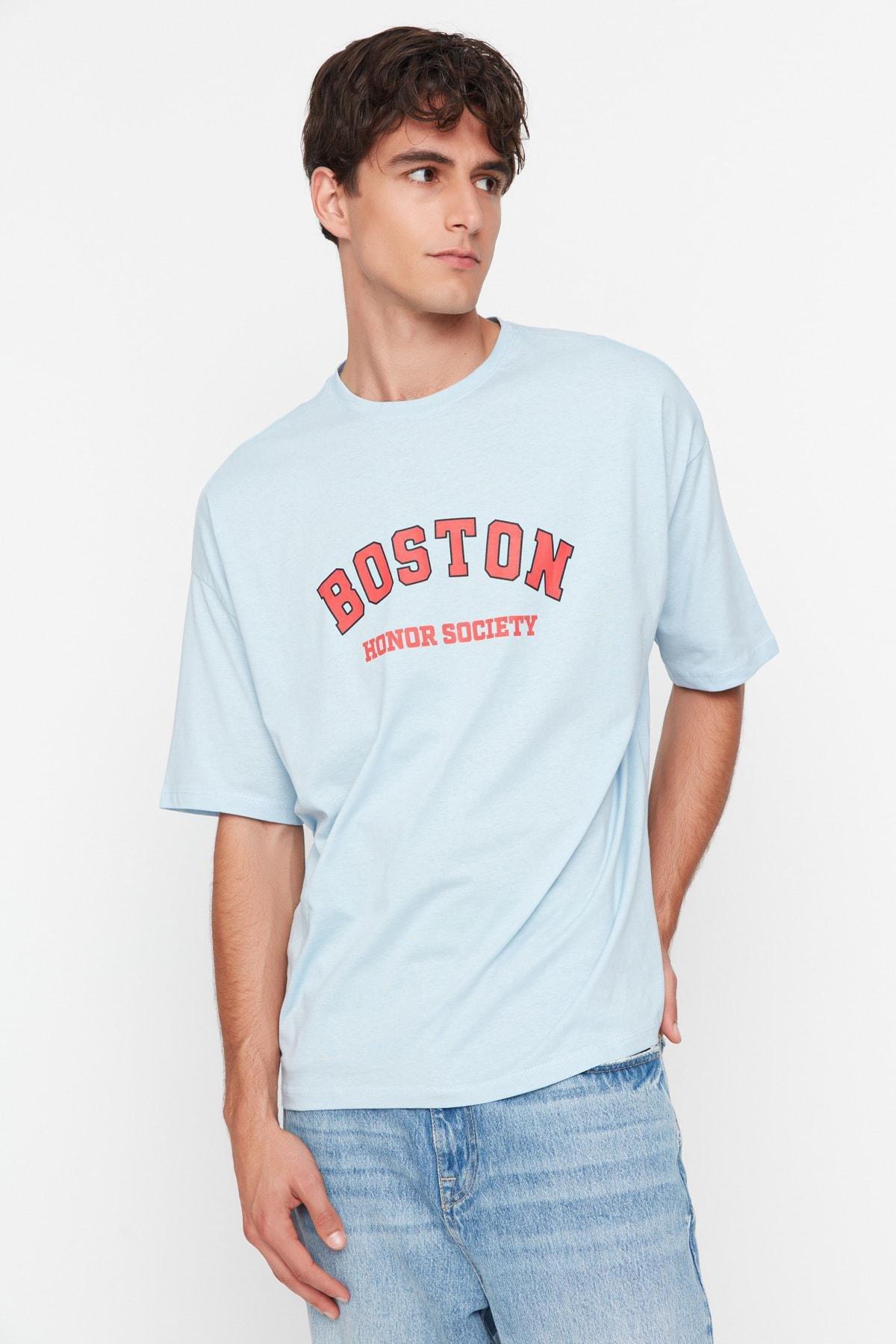 Blue Oversize Tshirt, , large image number 2