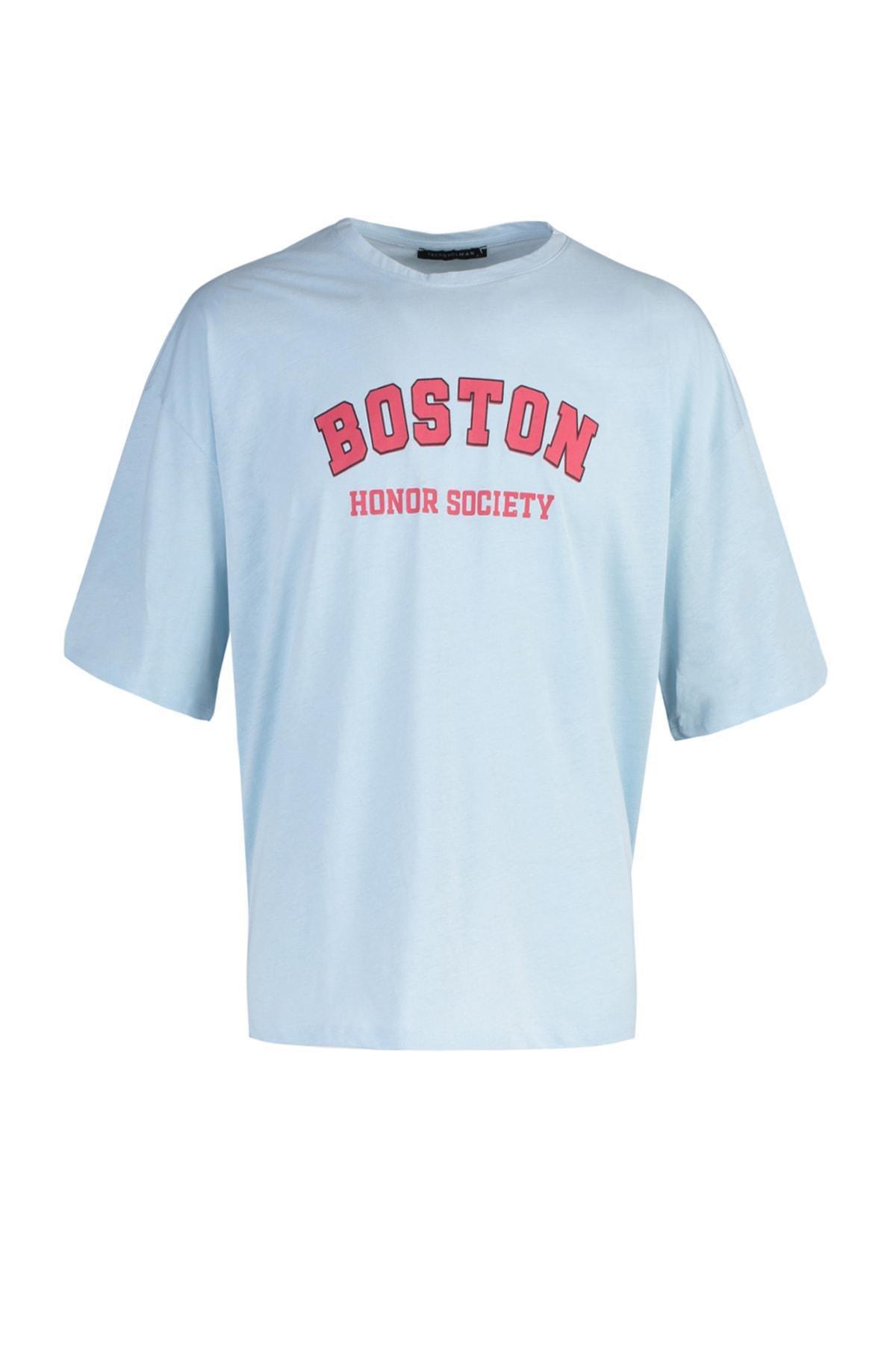 Blue Oversize Tshirt, , large image number 5