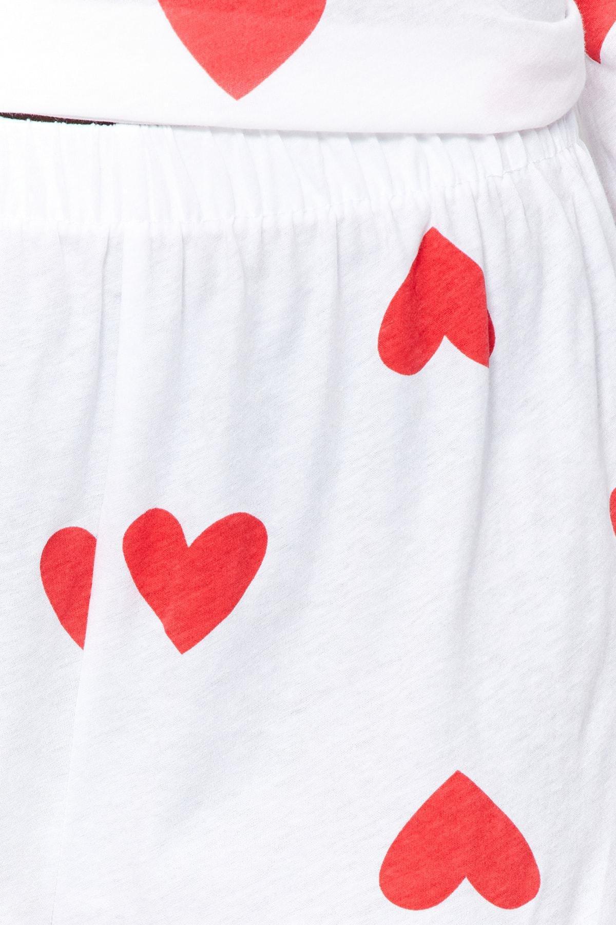 Multicolour Heart Pajama Set, , large image number 5