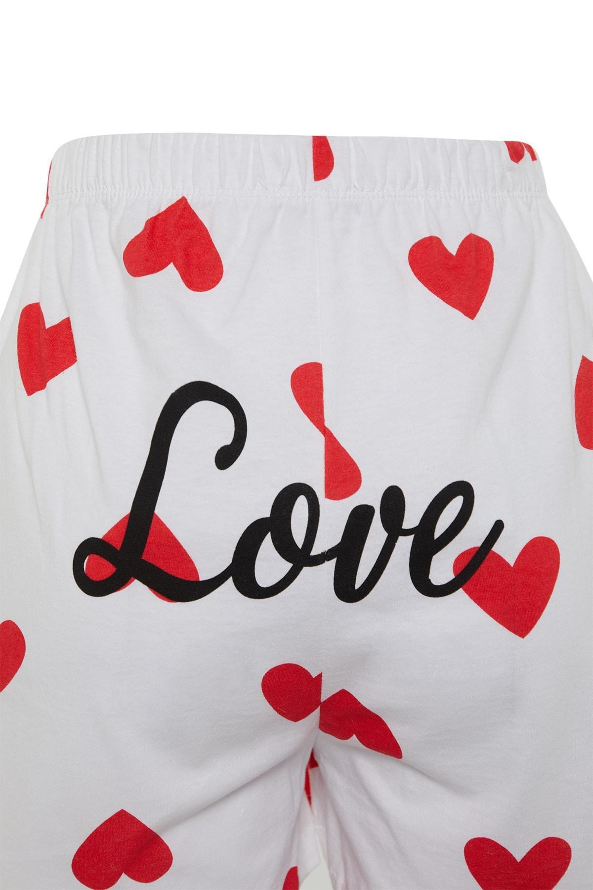 Multicolour Heart Pajama Set, , large image number 7