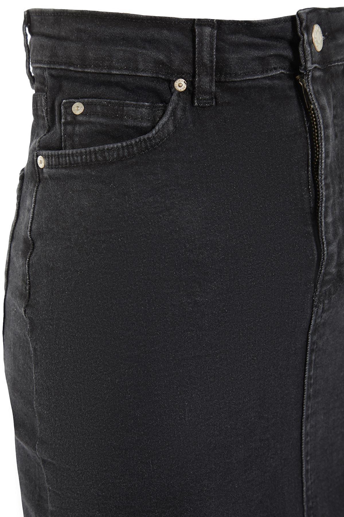 Black Midi Skirt, , large image number 6