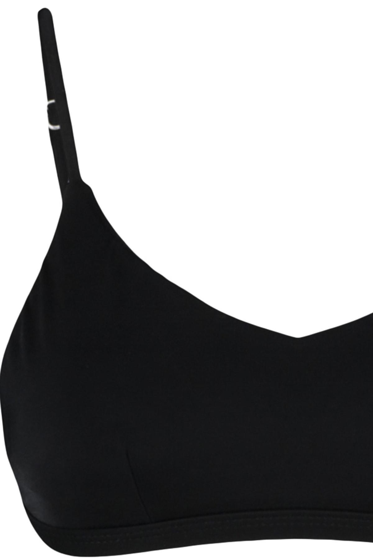 Black Plain Bikini Top, , large image number 5