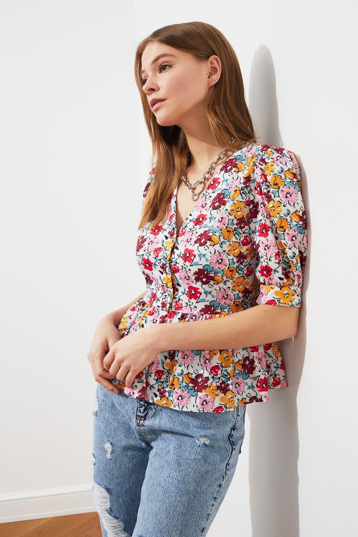 Multicolour Fitted Shirt, Multicolor, large image number 1