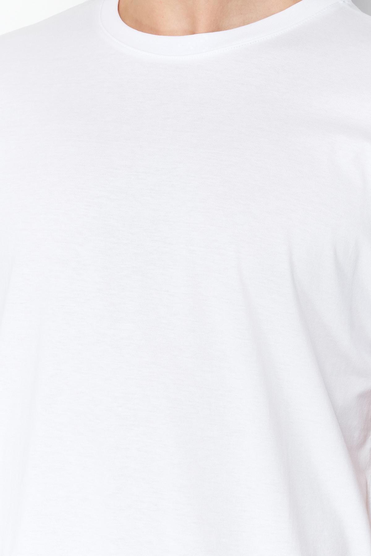 White Crew Neck T-Shirt, , large image number 7