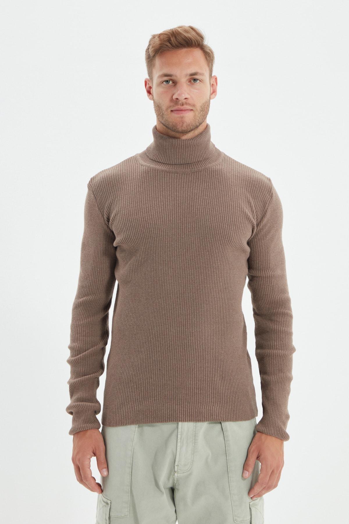 Brown Fitted Sweater, , large image number 6
