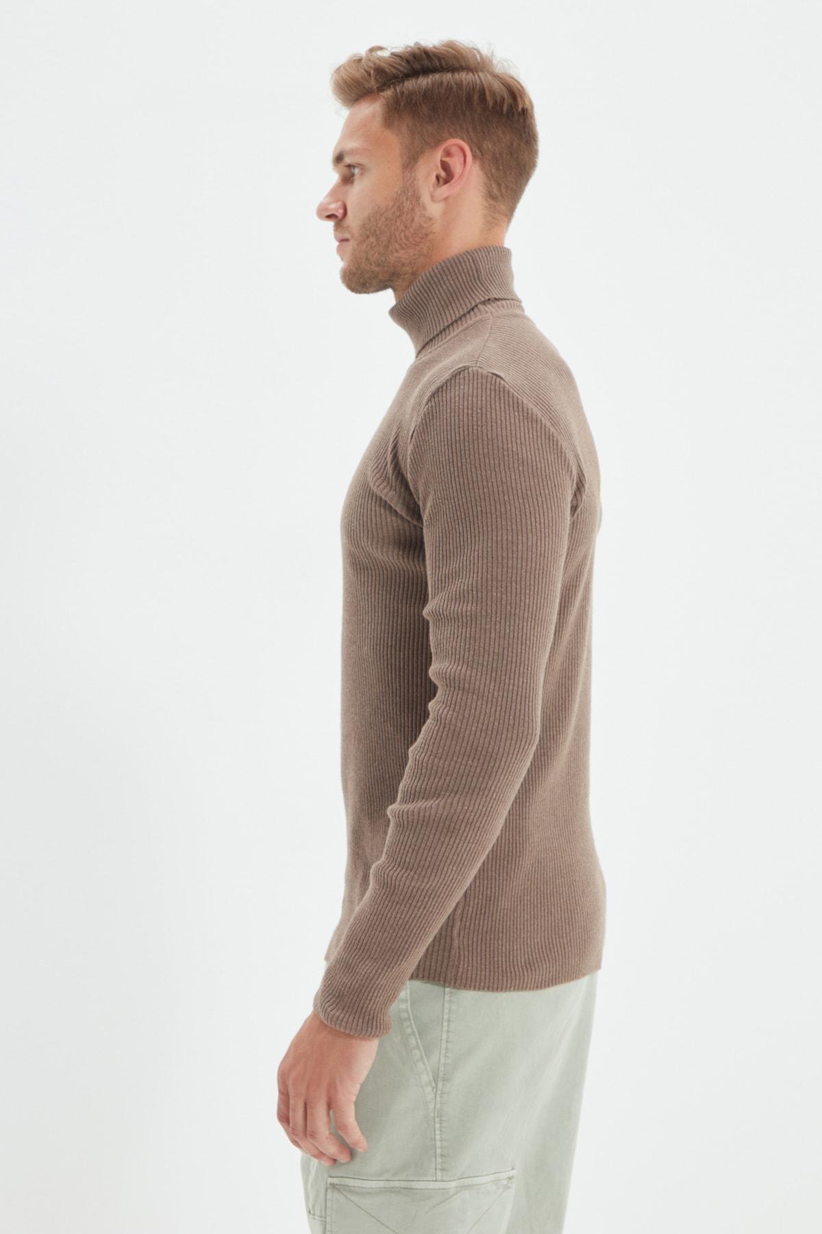Brown Fitted Sweater, , large image number 7