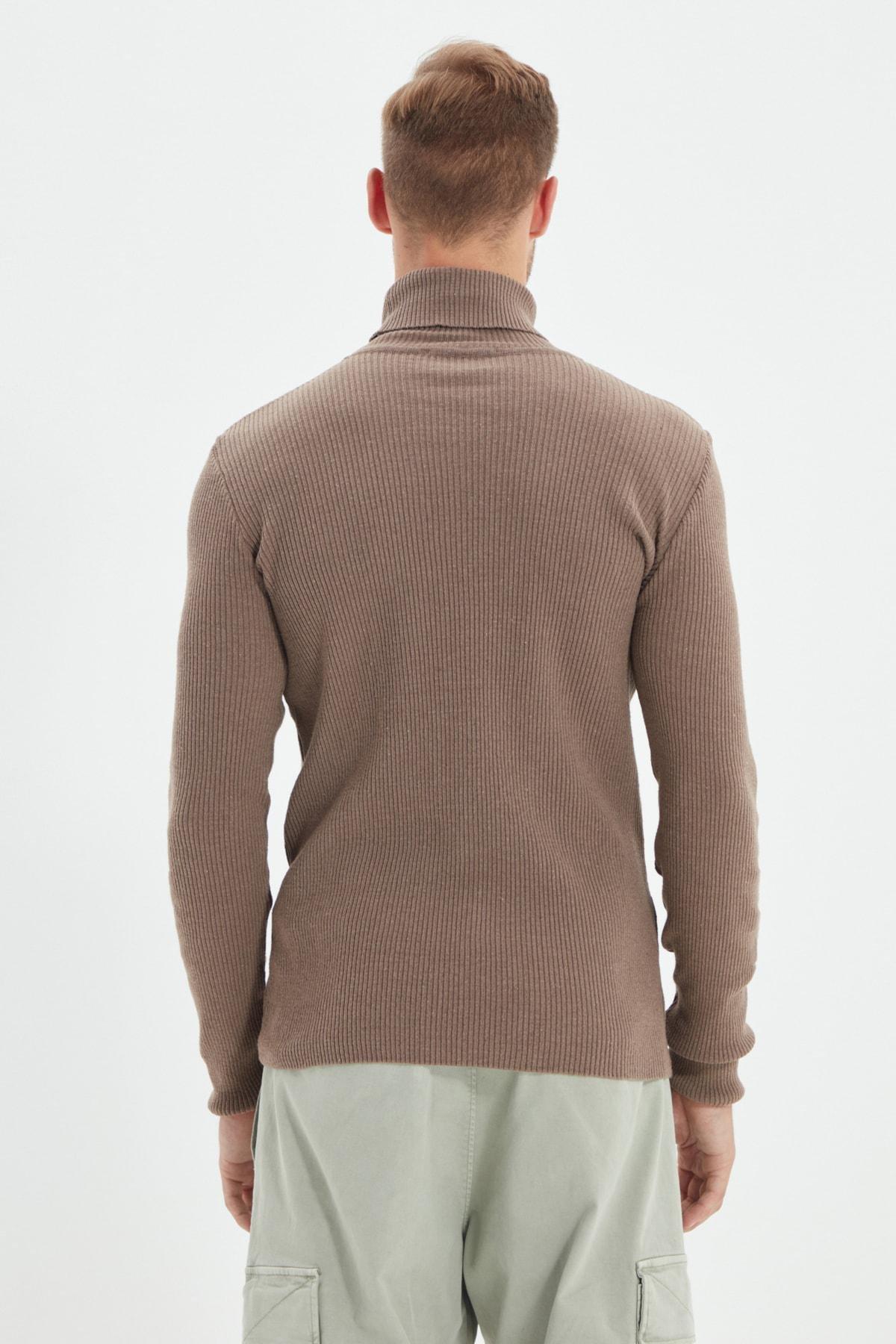 Brown Fitted Sweater, , large image number 8