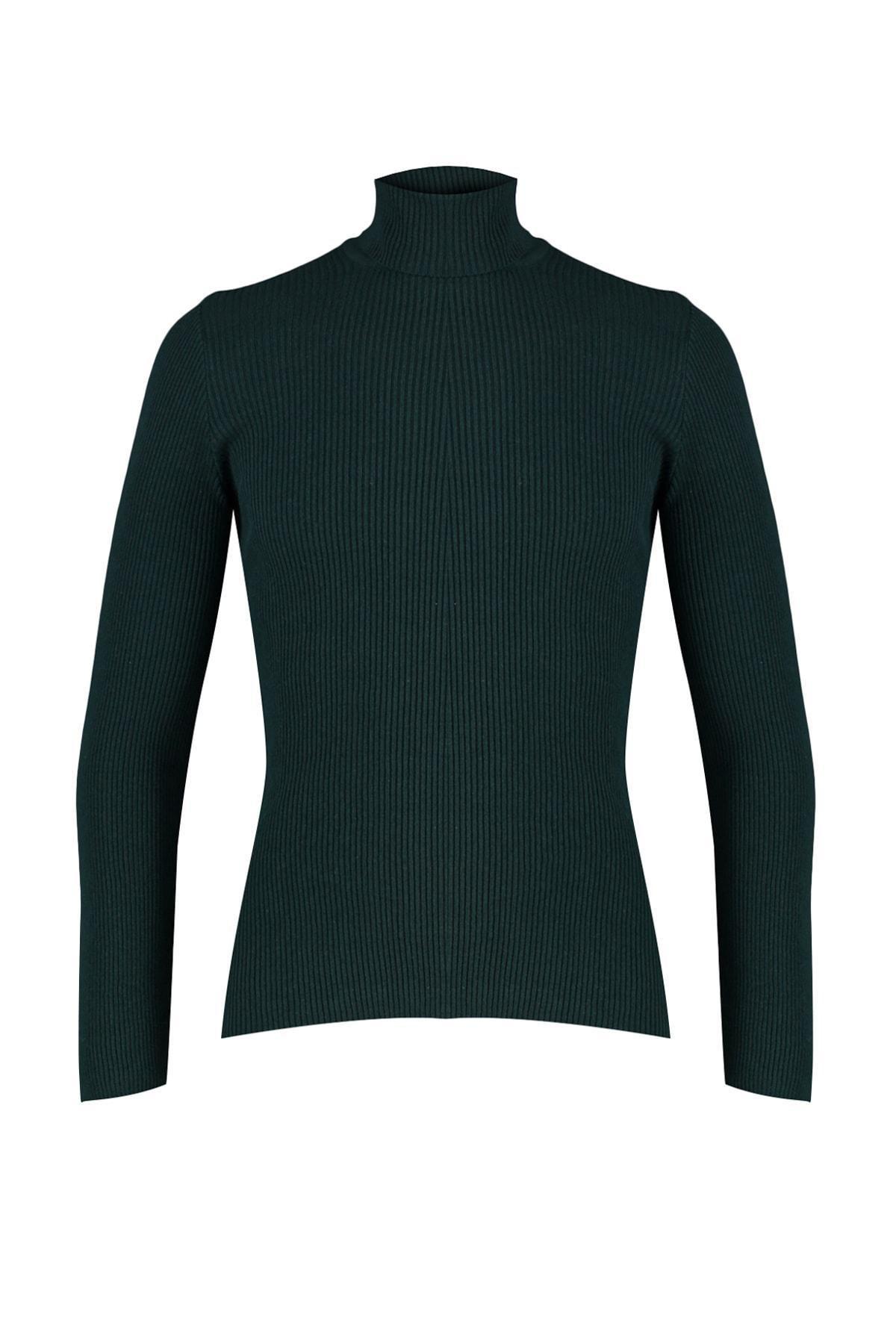 Green Fitted Sweater, , large image number 5