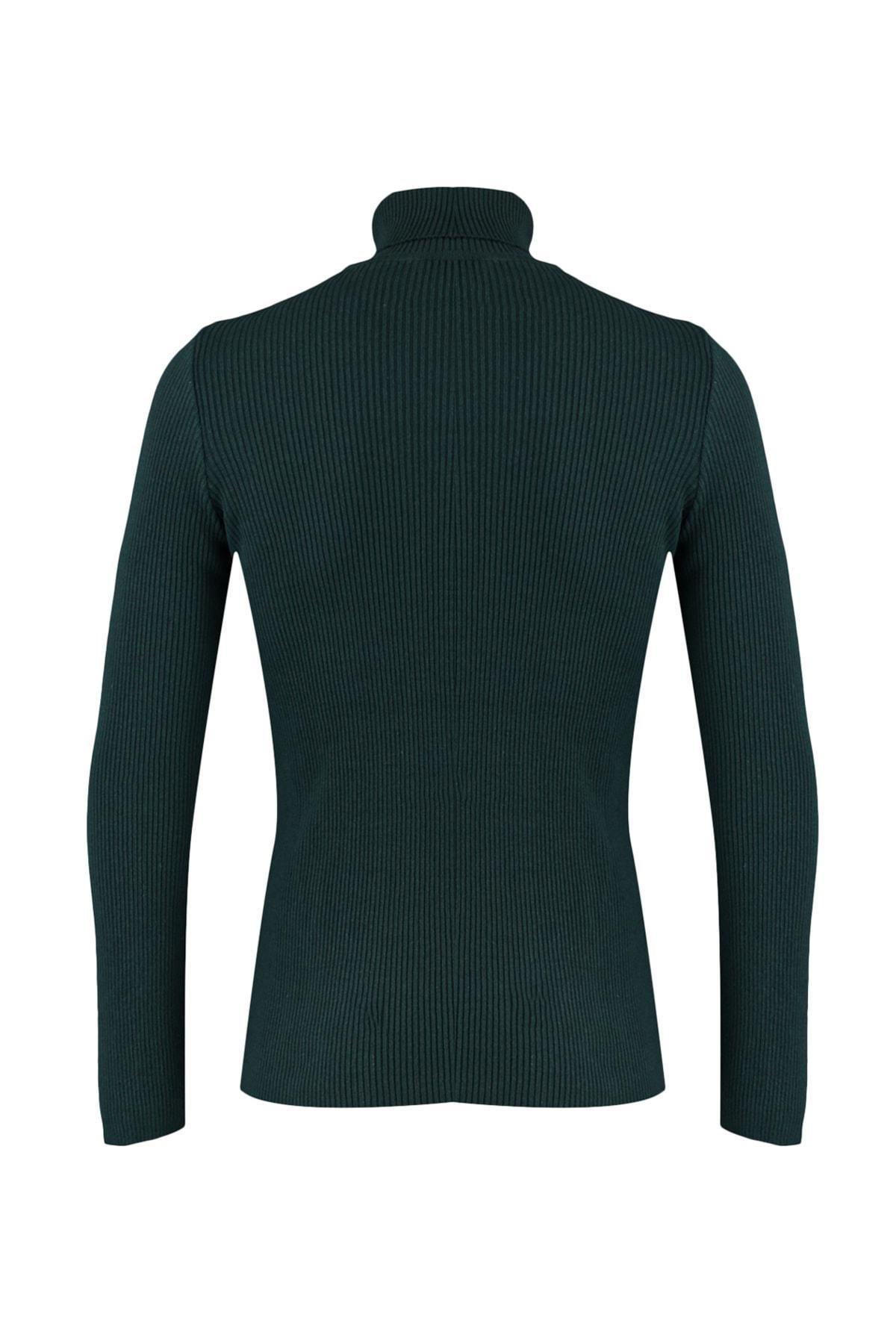 Green Fitted Sweater, , large image number 6