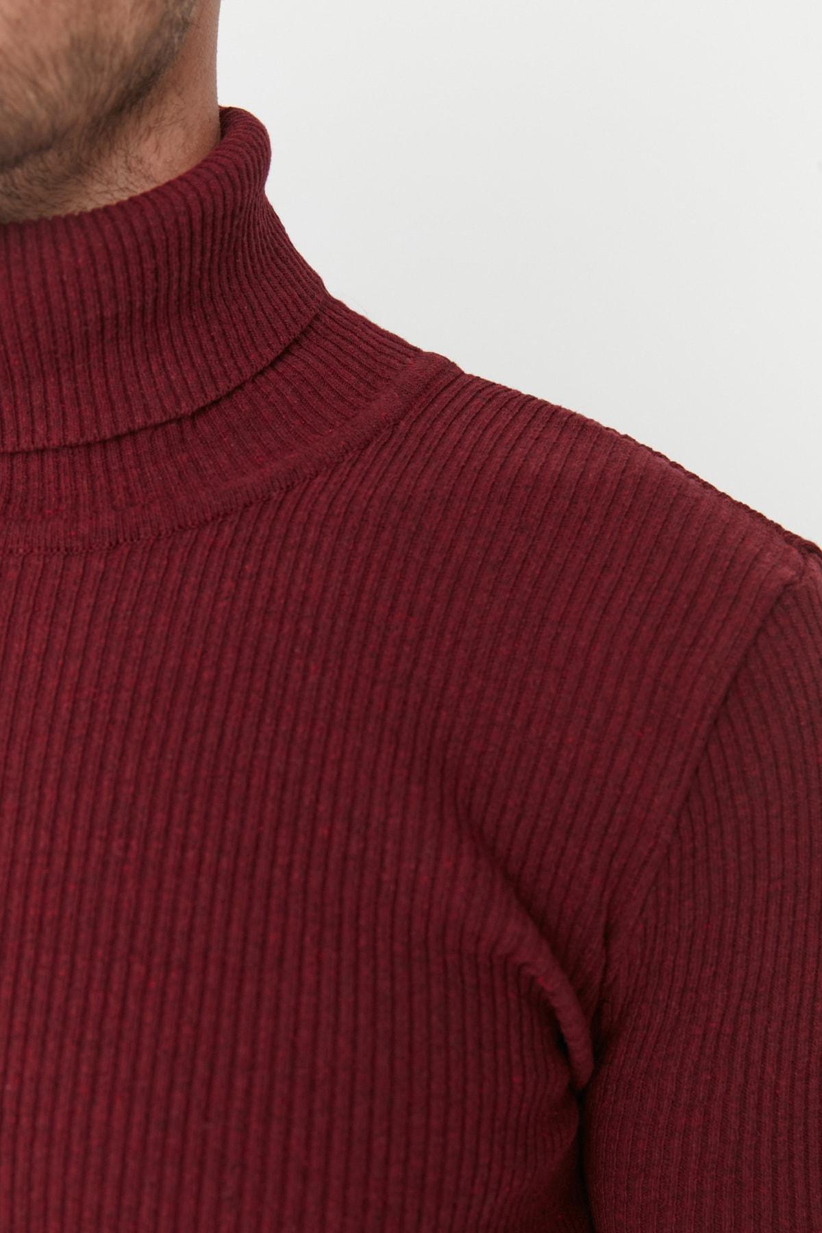 Burgundy Fitted Sweater, , large image number 3