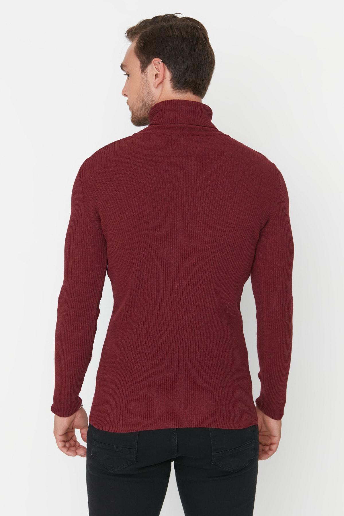 Burgundy Fitted Sweater, , large image number 4