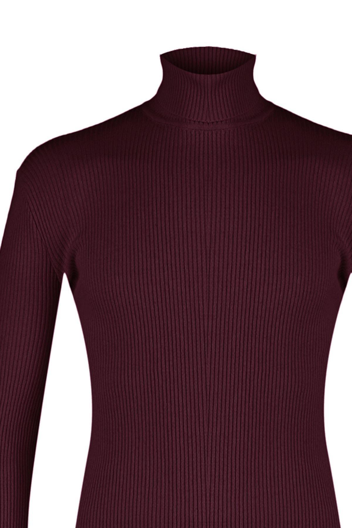 Burgundy Fitted Sweater, , large image number 6