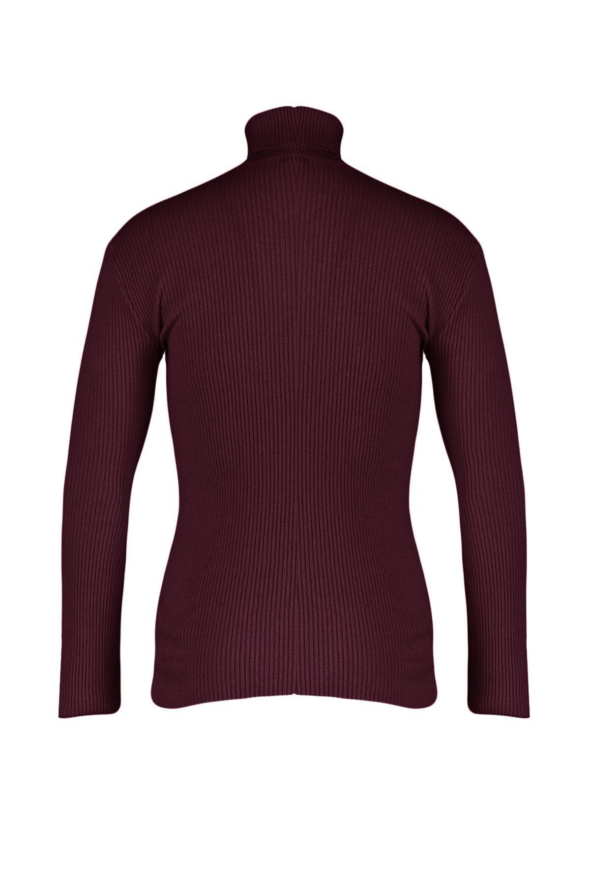 Burgundy Fitted Sweater, , large image number 7