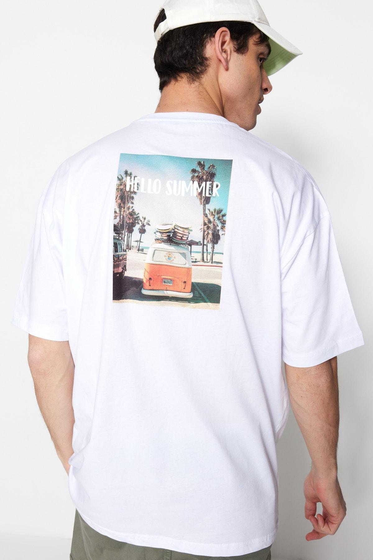 White Regular Tshirt, , large image number 2