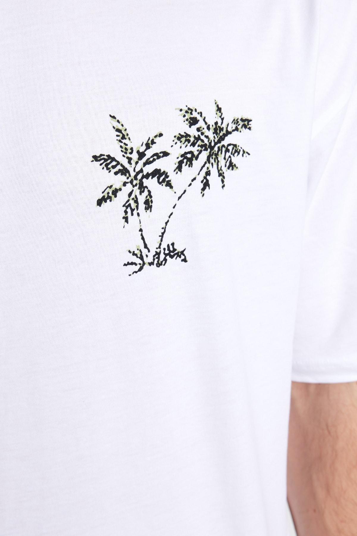 White Regular Tshirt, , large image number 4