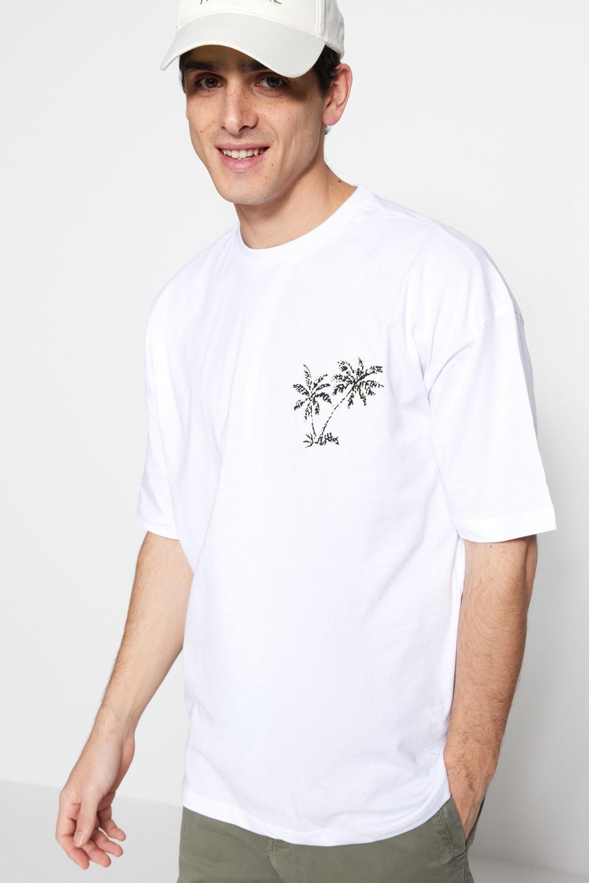White Regular Tshirt, , large image number 5