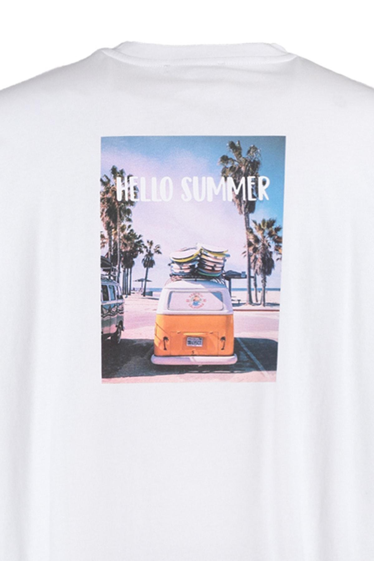 White Regular Tshirt, , large image number 7