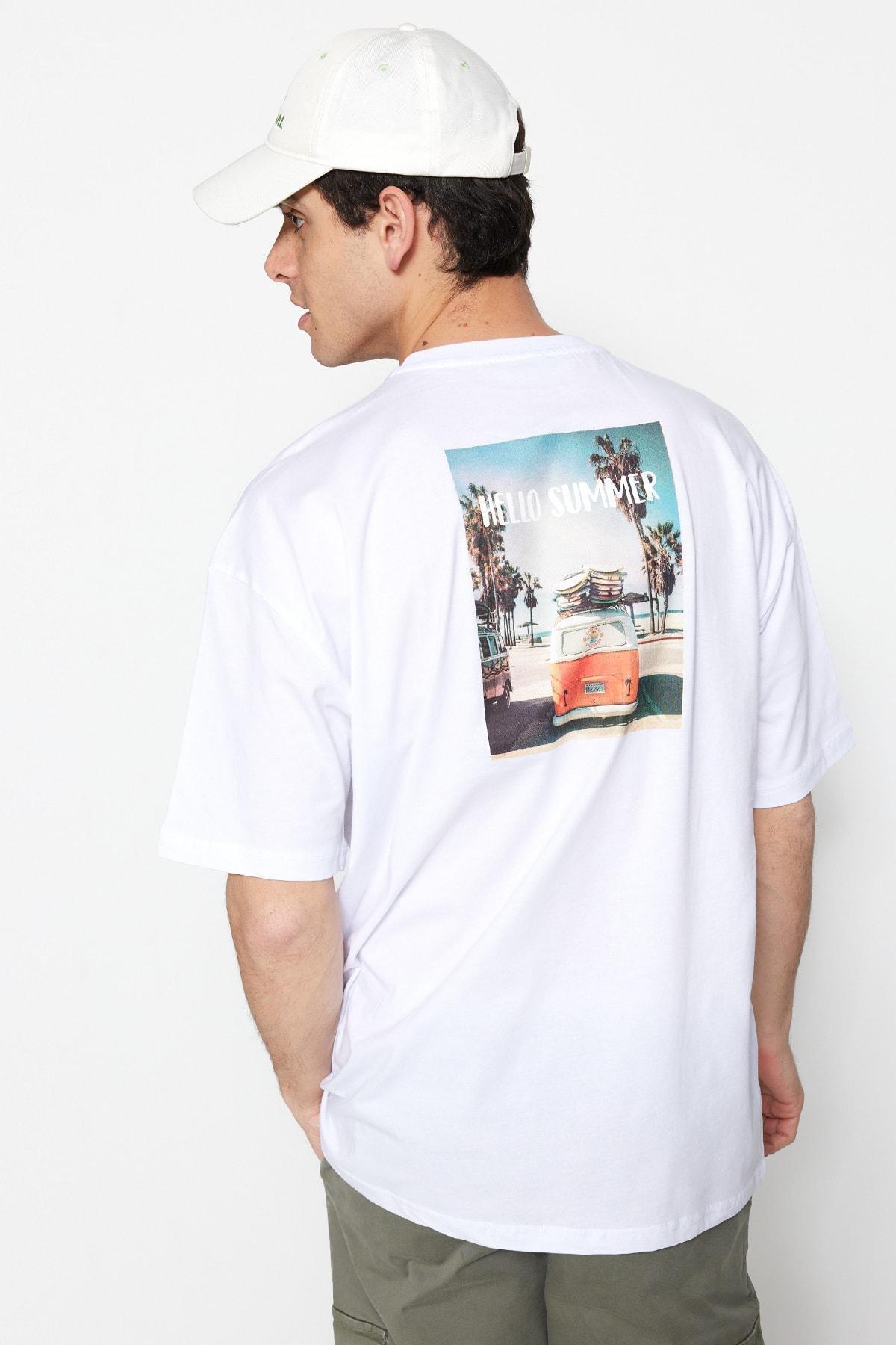 White Regular Tshirt, , large image number 8