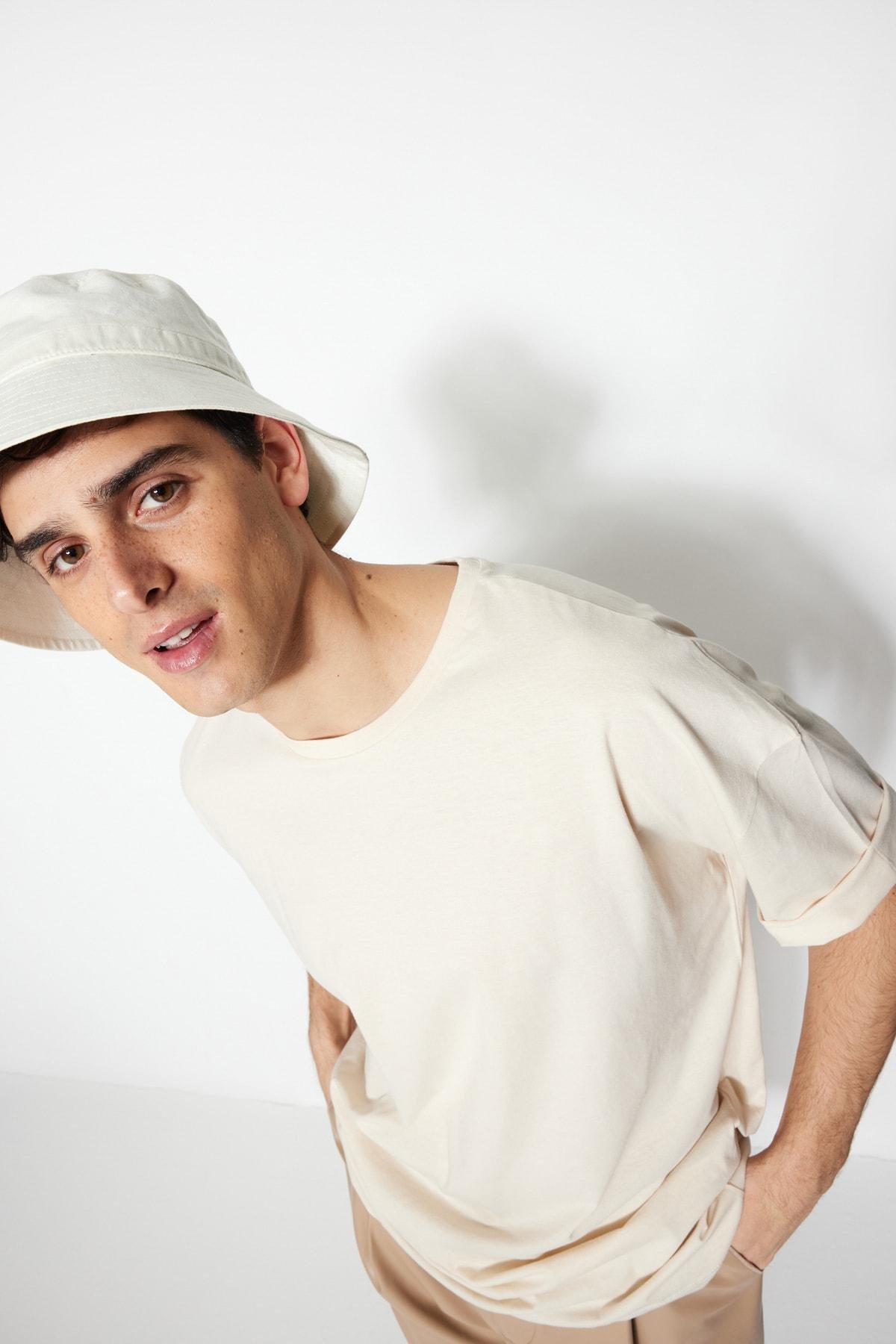 Beige Printed T-Shirt, Beige, large image number 1