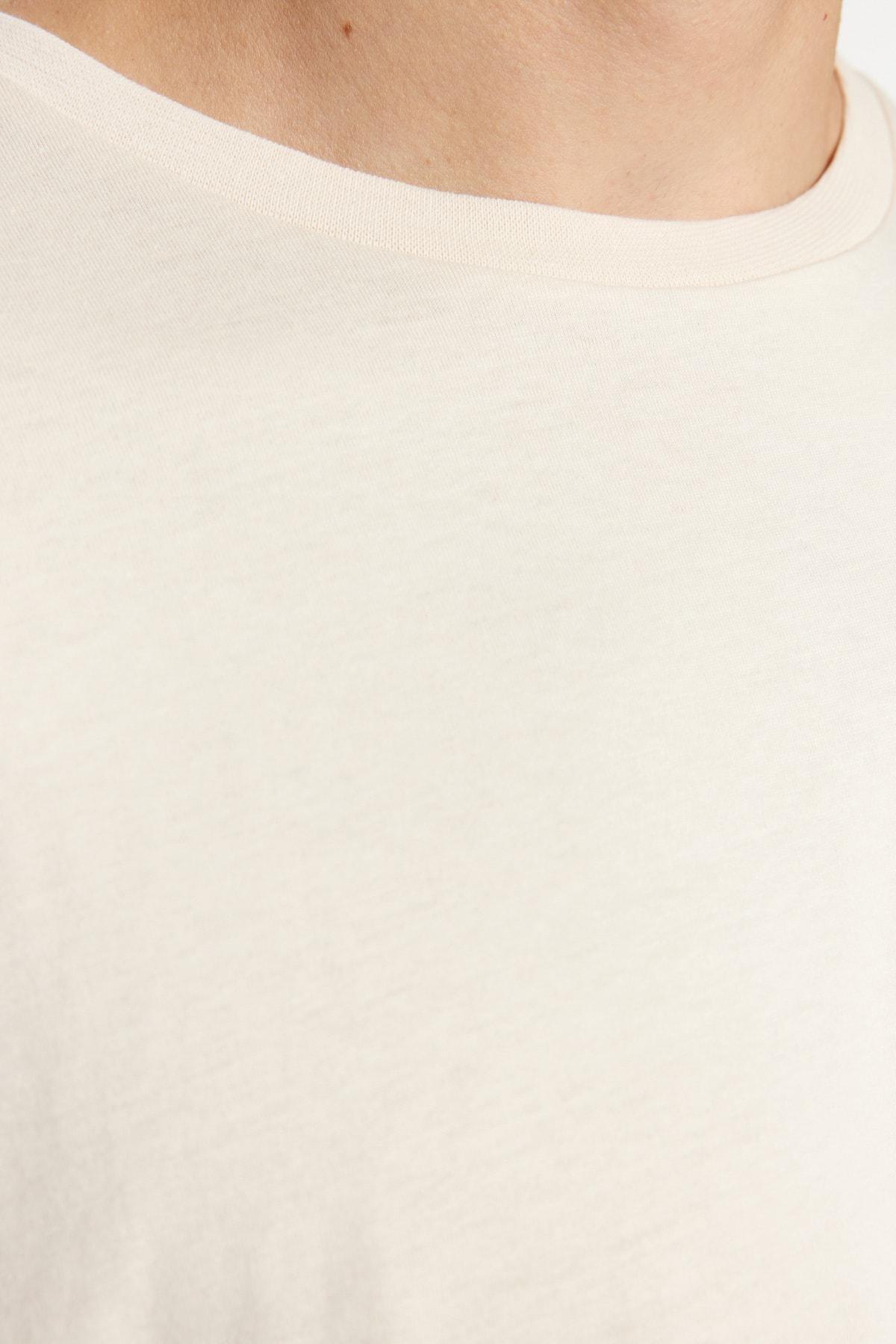 Beige Printed T-Shirt, , large image number 5