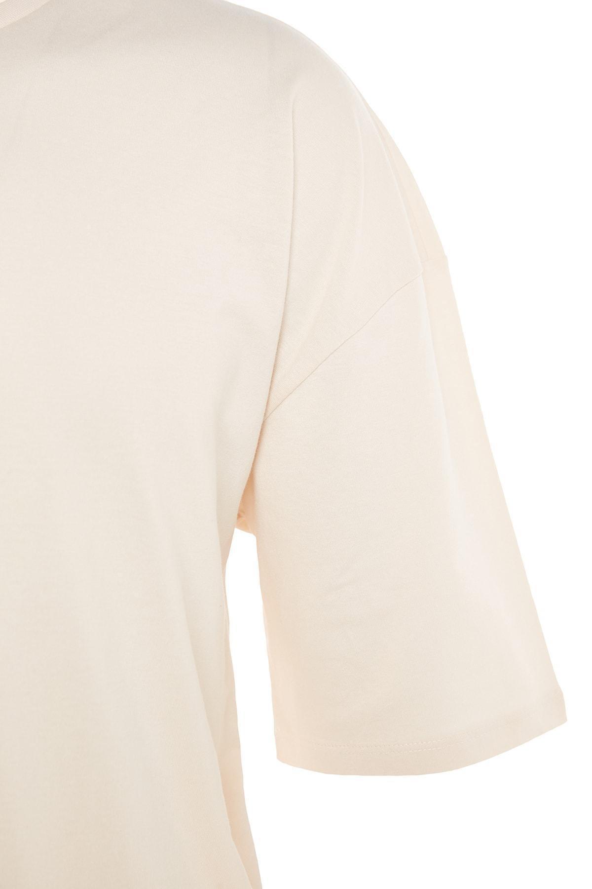 Beige Printed T-Shirt, Beige, large image number 7