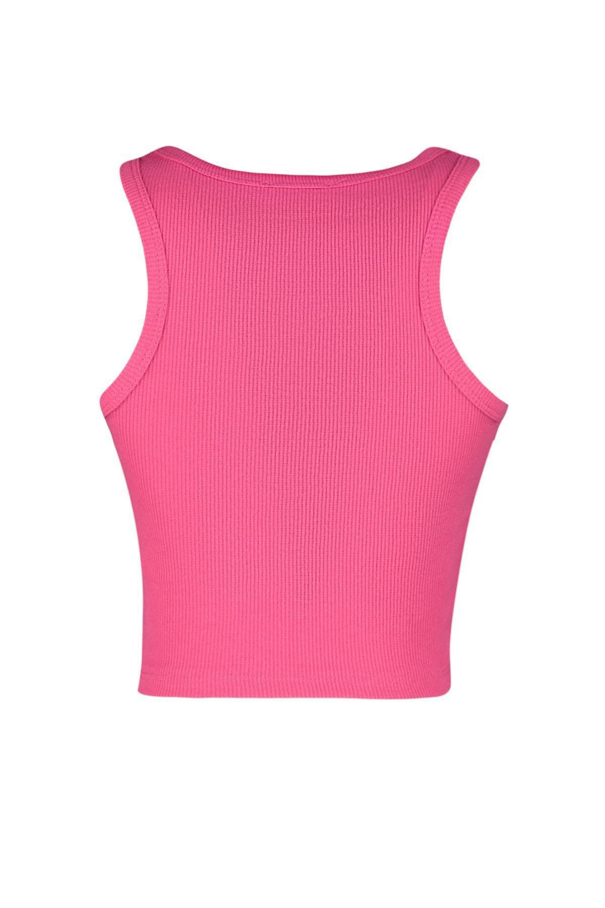 Pink Slim Halterneck Camisole, , large image number 8