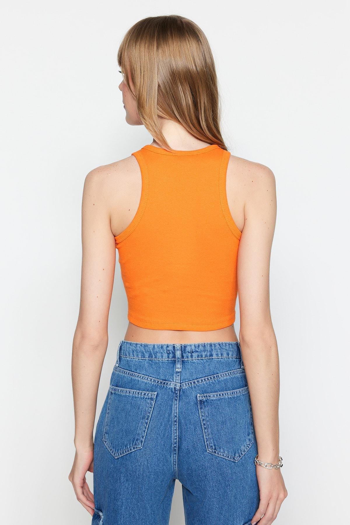 Orange Slim Camisole, Orange, large image number 5