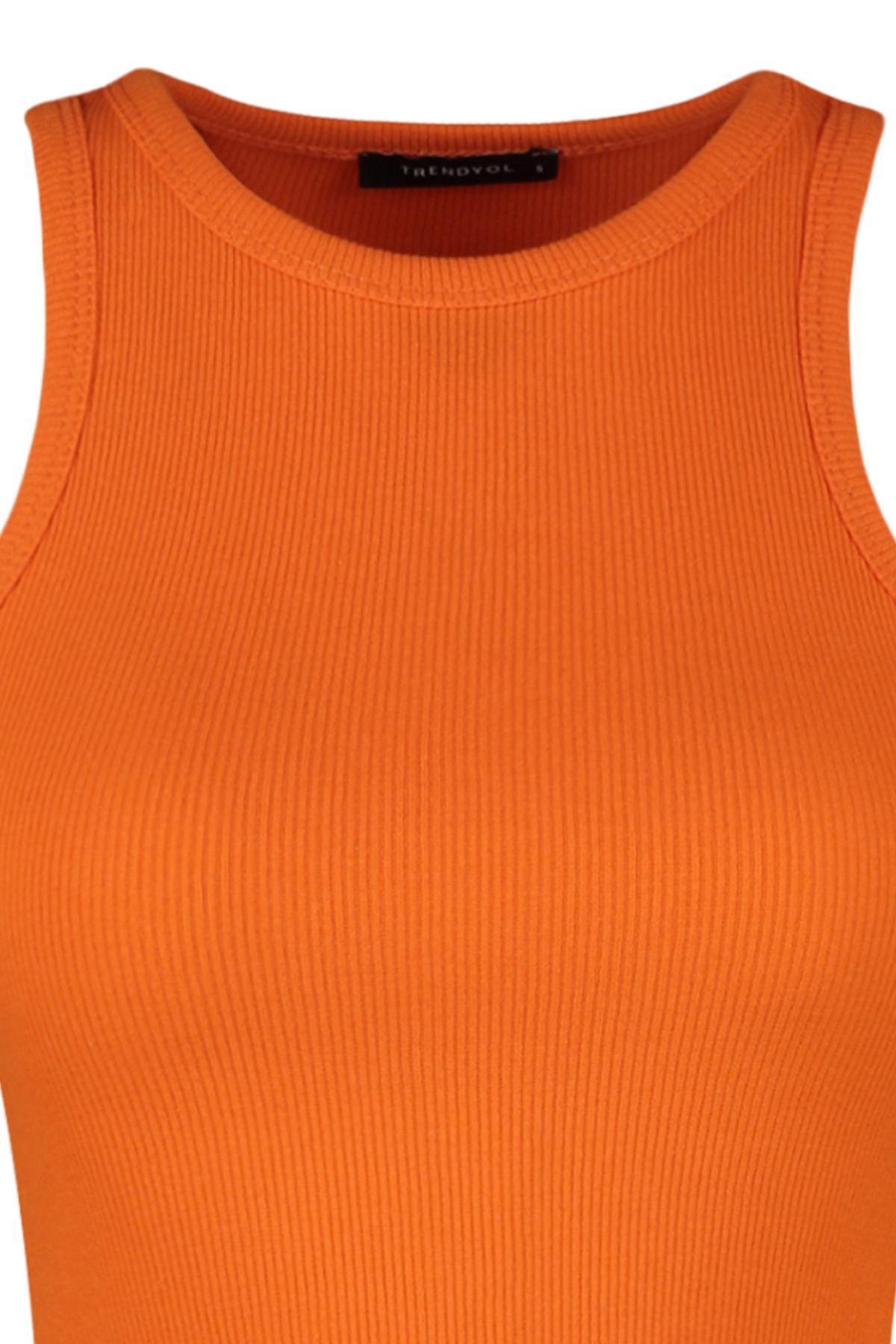 Orange Slim Camisole, Orange, large image number 7