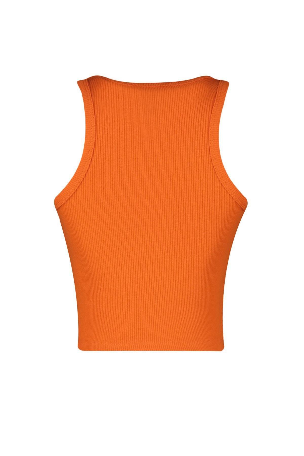 Orange Slim Camisole, Orange, large image number 8