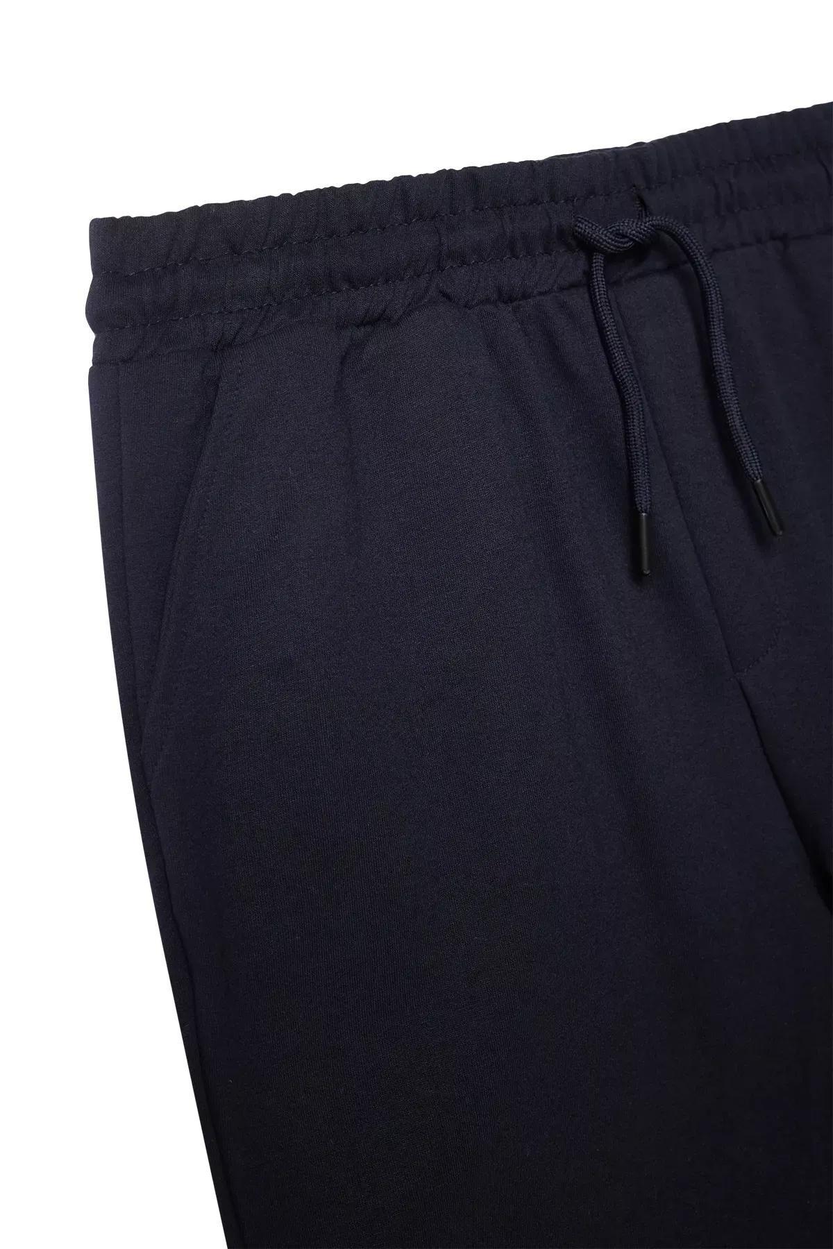 Navy Green Straight Shorts, , large image number 2