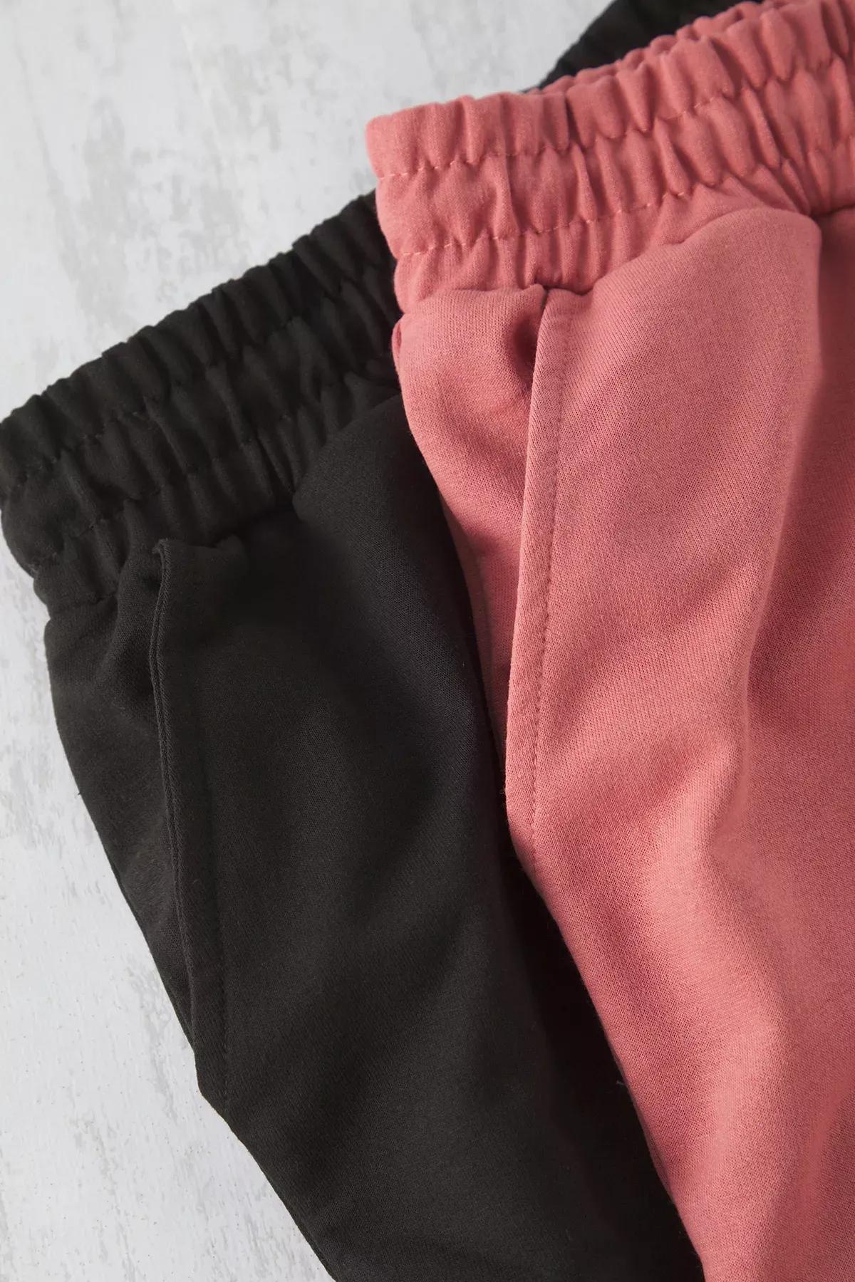 Black-Dry Rose Straight Shorts Set, C101_4623, large image number 4