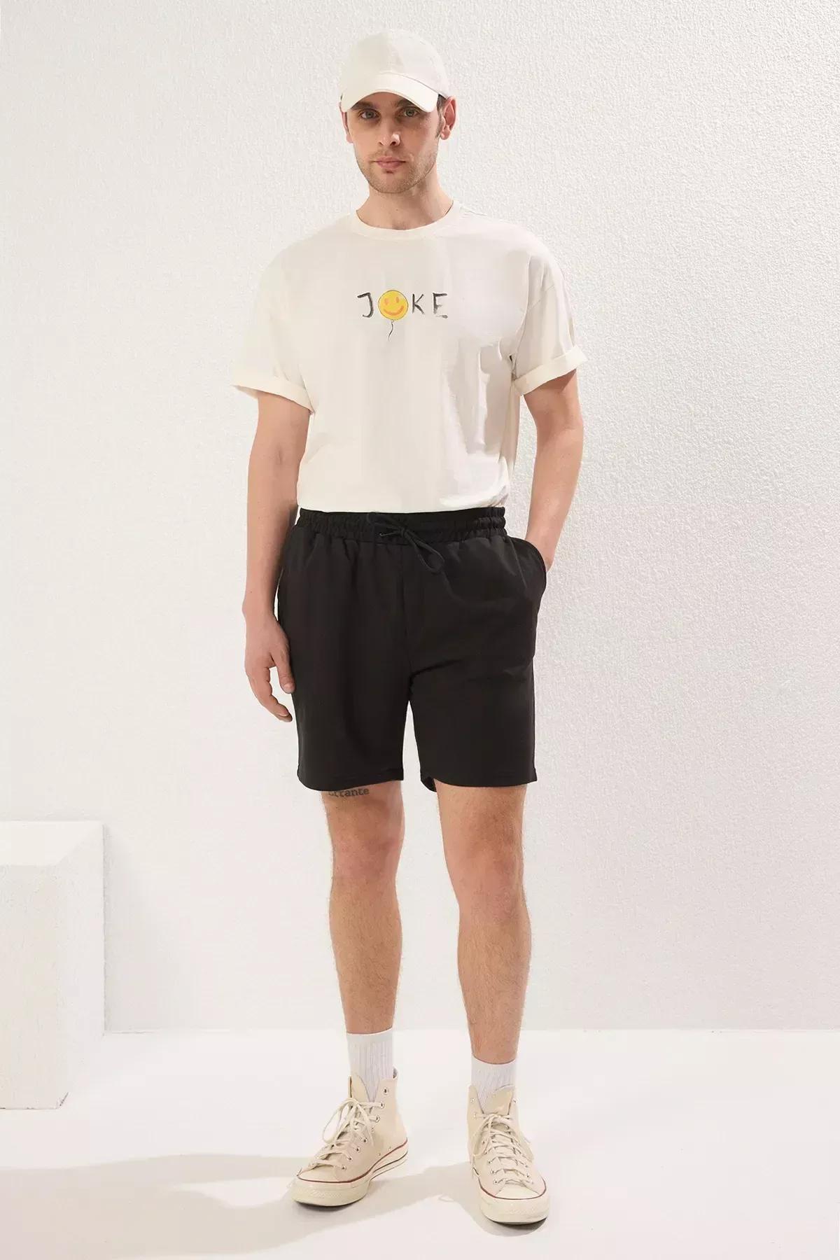 Black-Dry Rose Straight Shorts Set, C101_4623, large image number 5