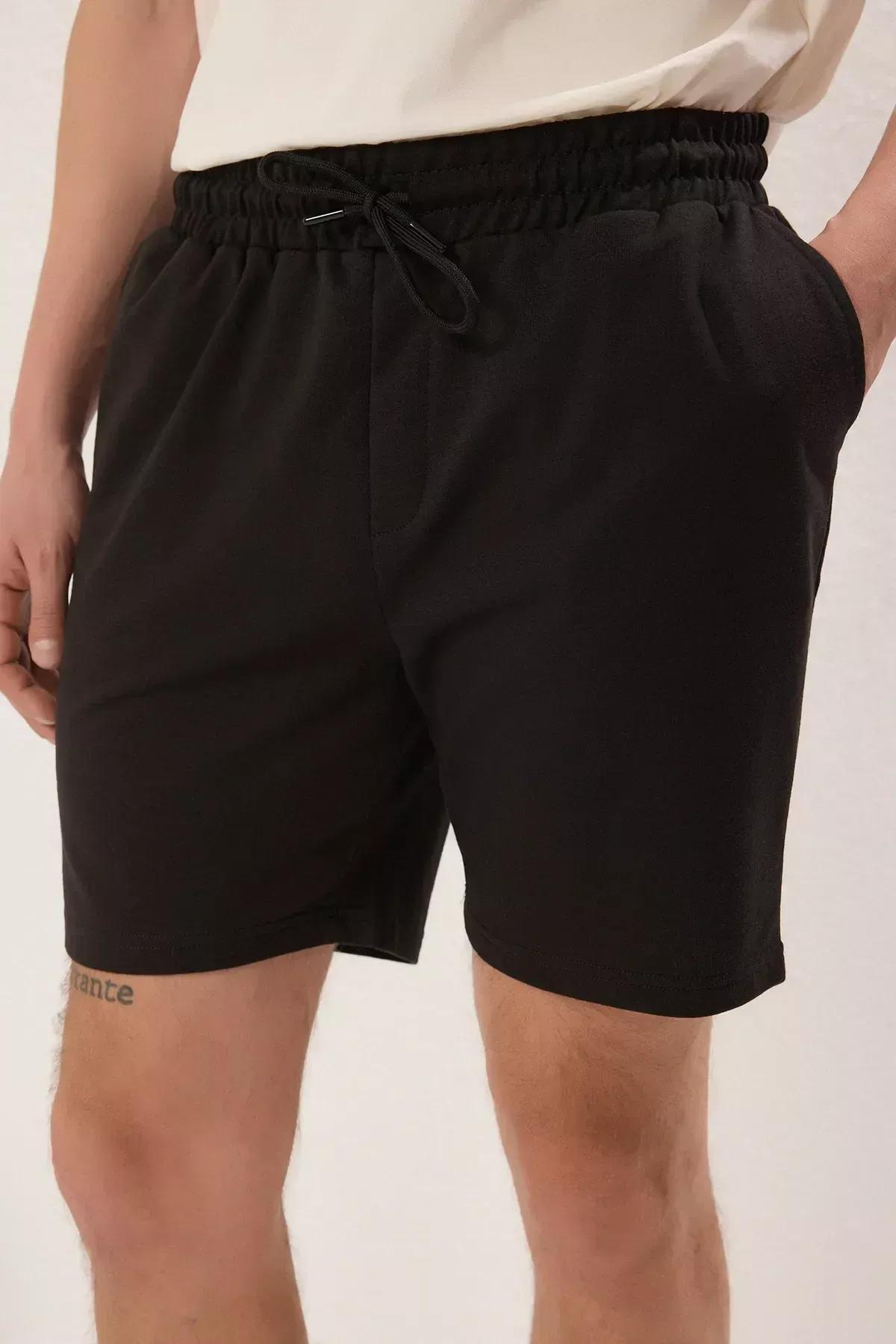 Black-Dry Rose Straight Shorts Set, C101_4623, large image number 6