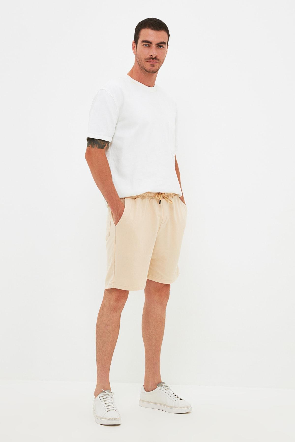 Grey Mid Waist Shorts, Set Of 2, Gray, large image number 6