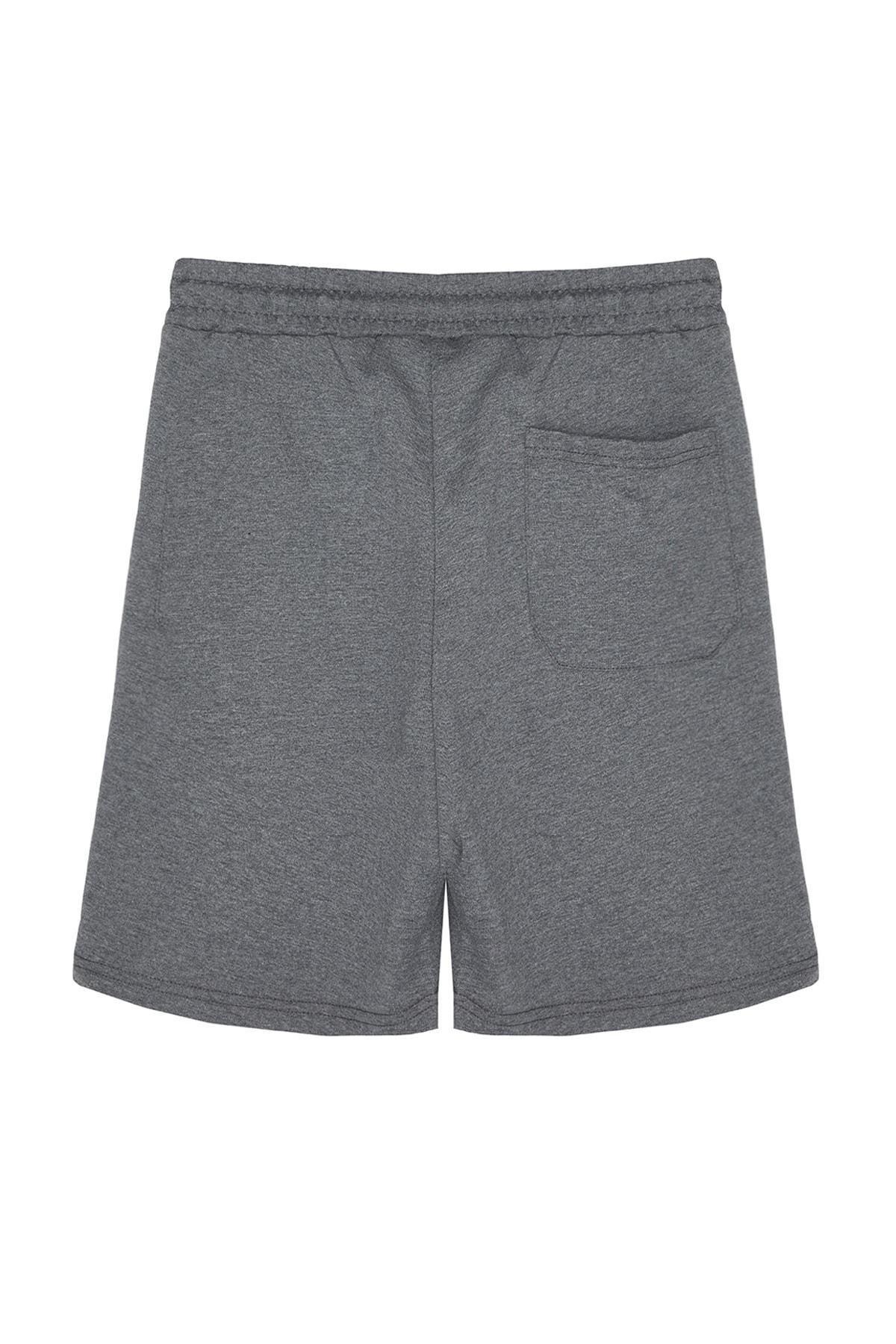 Grey Mid Waist Shorts, Set Of 2, , large image number 11