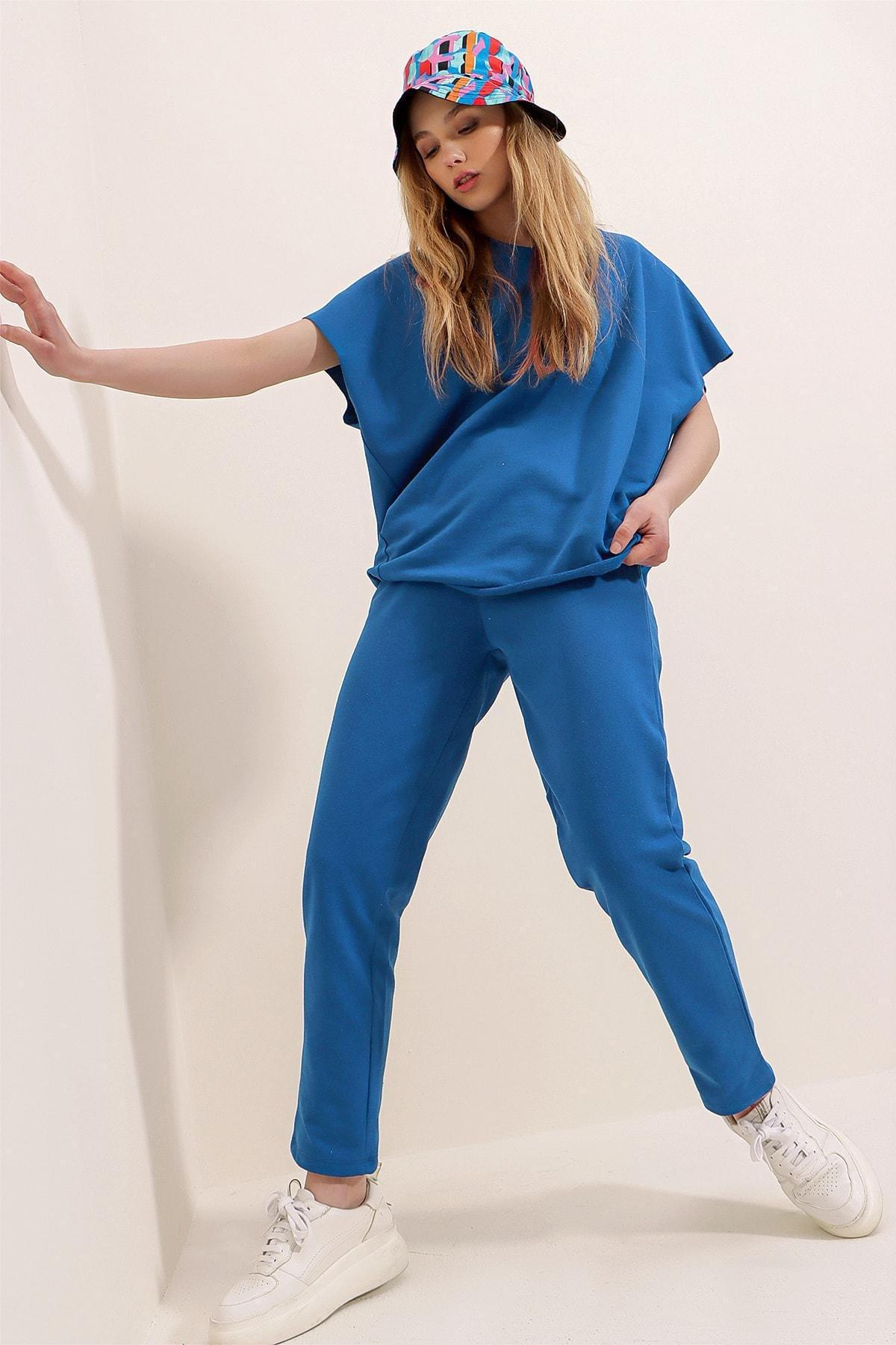 Navy Crew Neck Sweatsuit, , large image number 1